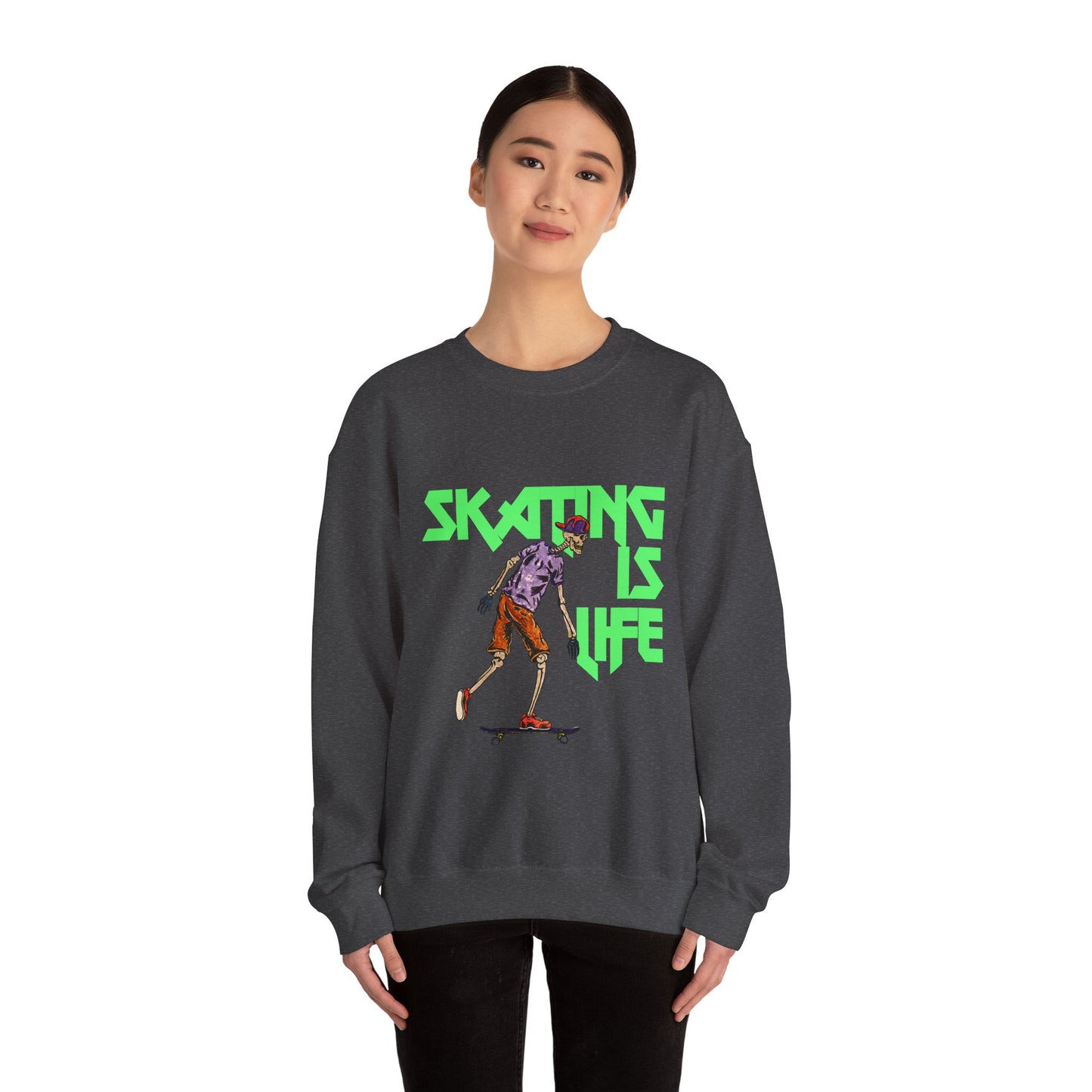 Skating is Life Unisex Heavy Blend™ Crewneck Sweatshirt