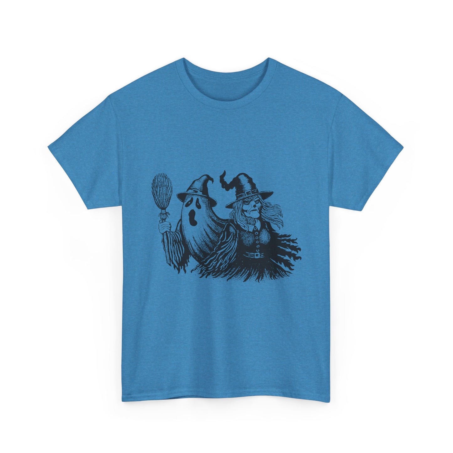 Ghost and Witch Unisex Heavy Cotton Tee