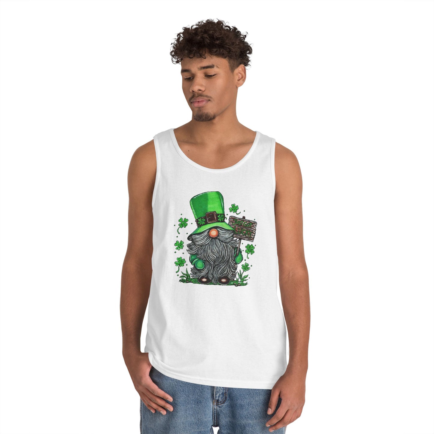 Gnomish Leprechaun Unisex Heavy Cotton Tank Top