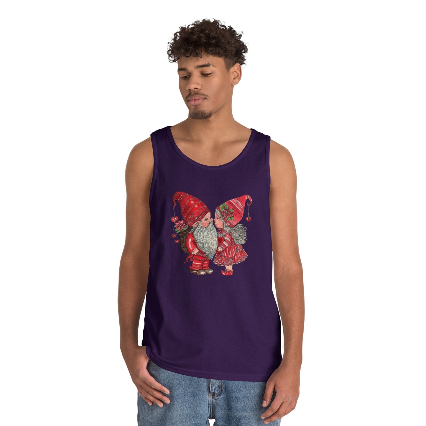 Gnome Lovers Unisex Heavy Cotton Tank Top