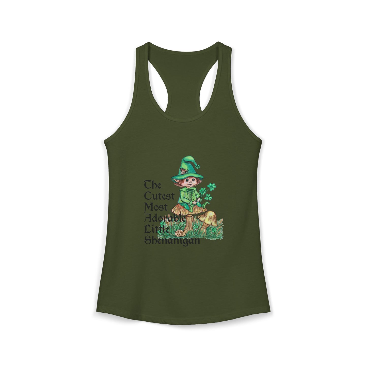Cutest Leprechaun Women's Ideal Racerback Tank