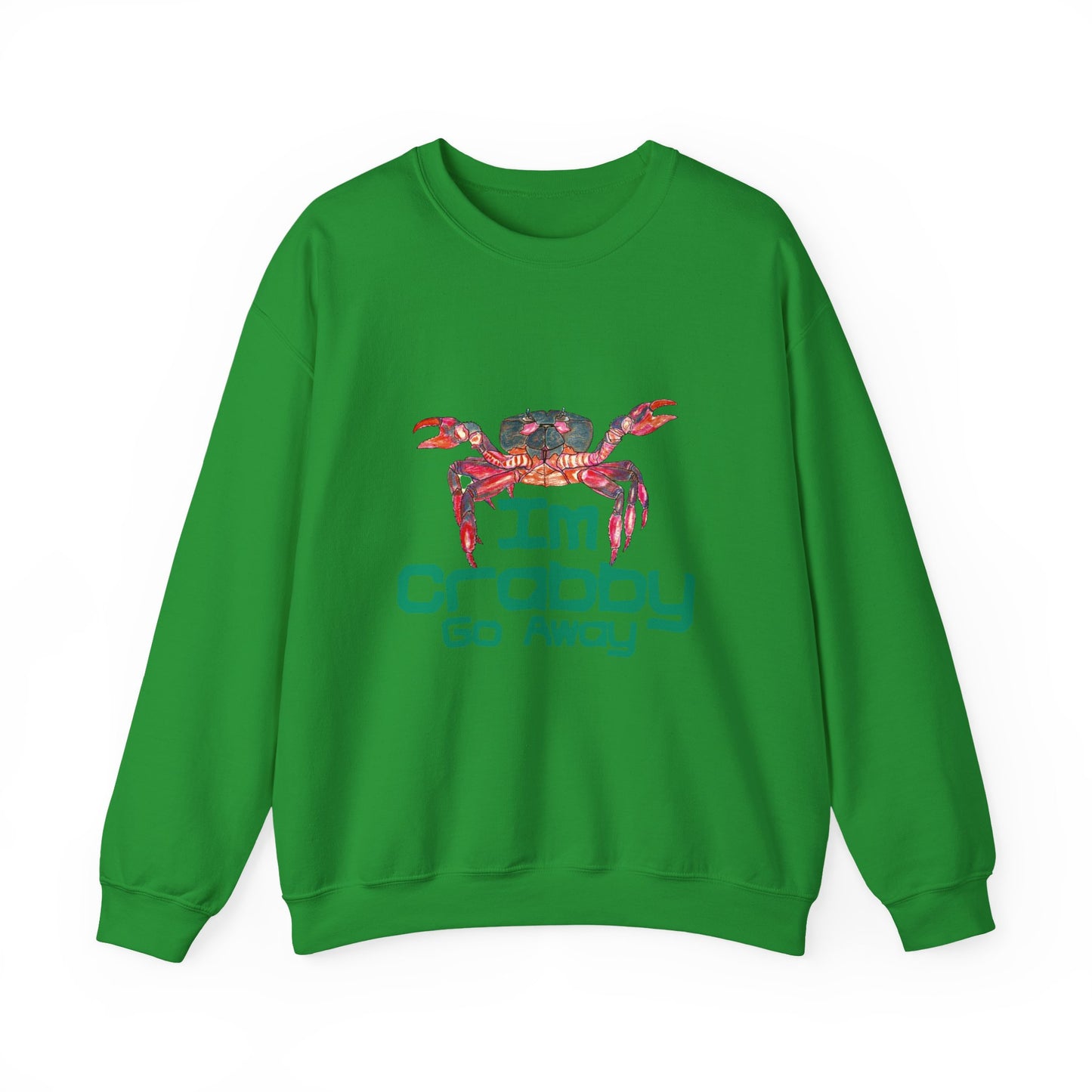 I'm Crabby Go Away Unisex Heavy Blend™ Crewneck Sweatshirt