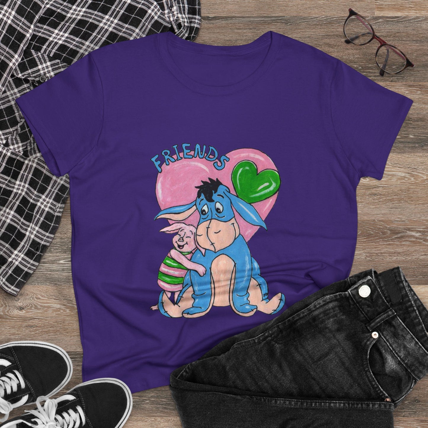 Best Friends Women's Midweight Cotton Tee