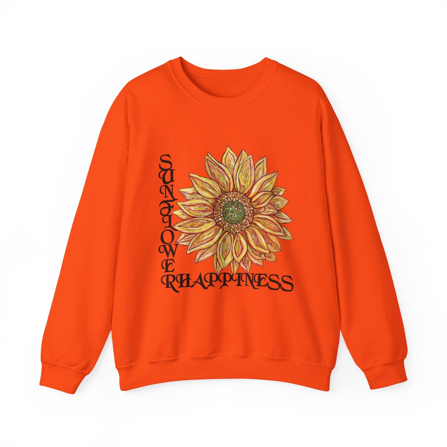 Sunflower and Happiness Unisex Heavy Blend™ Crewneck Sweatshirt