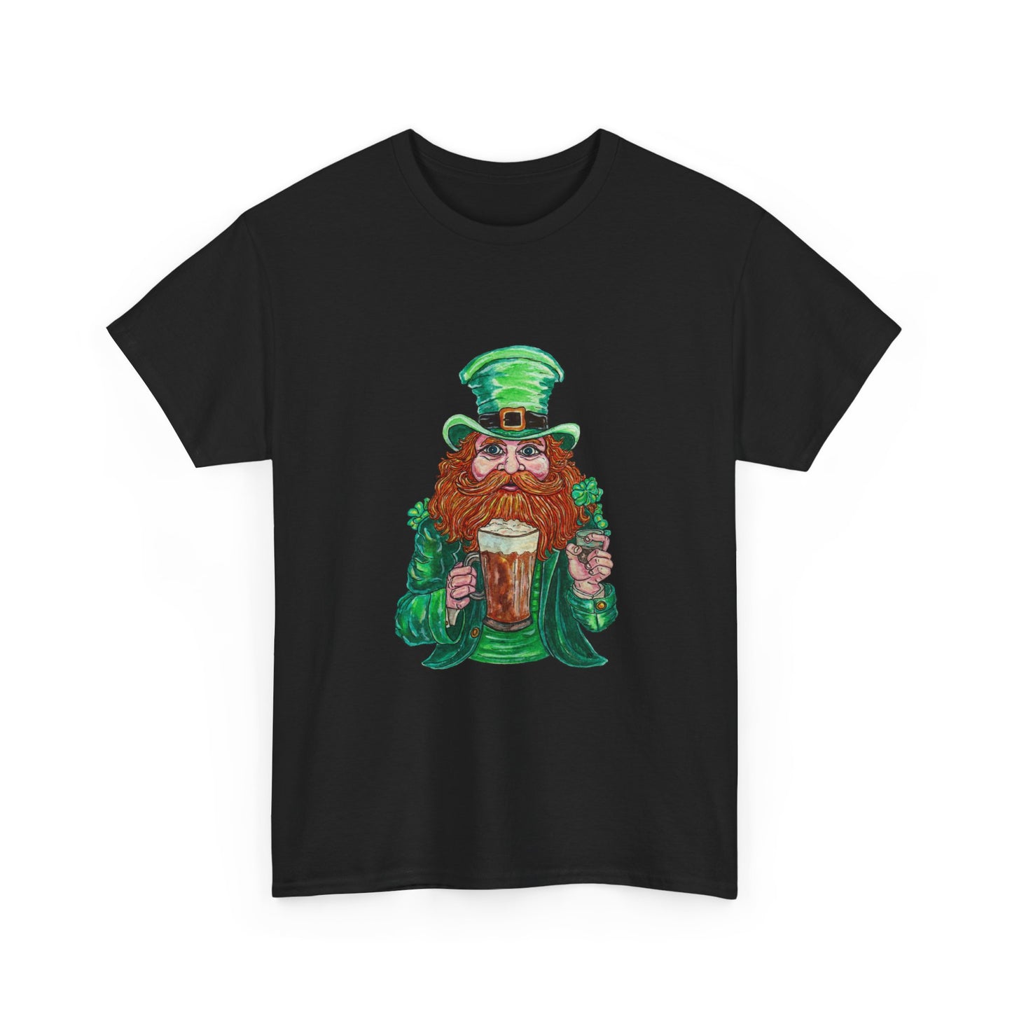 Drunken Leprechaun Unisex Heavy Cotton Tee