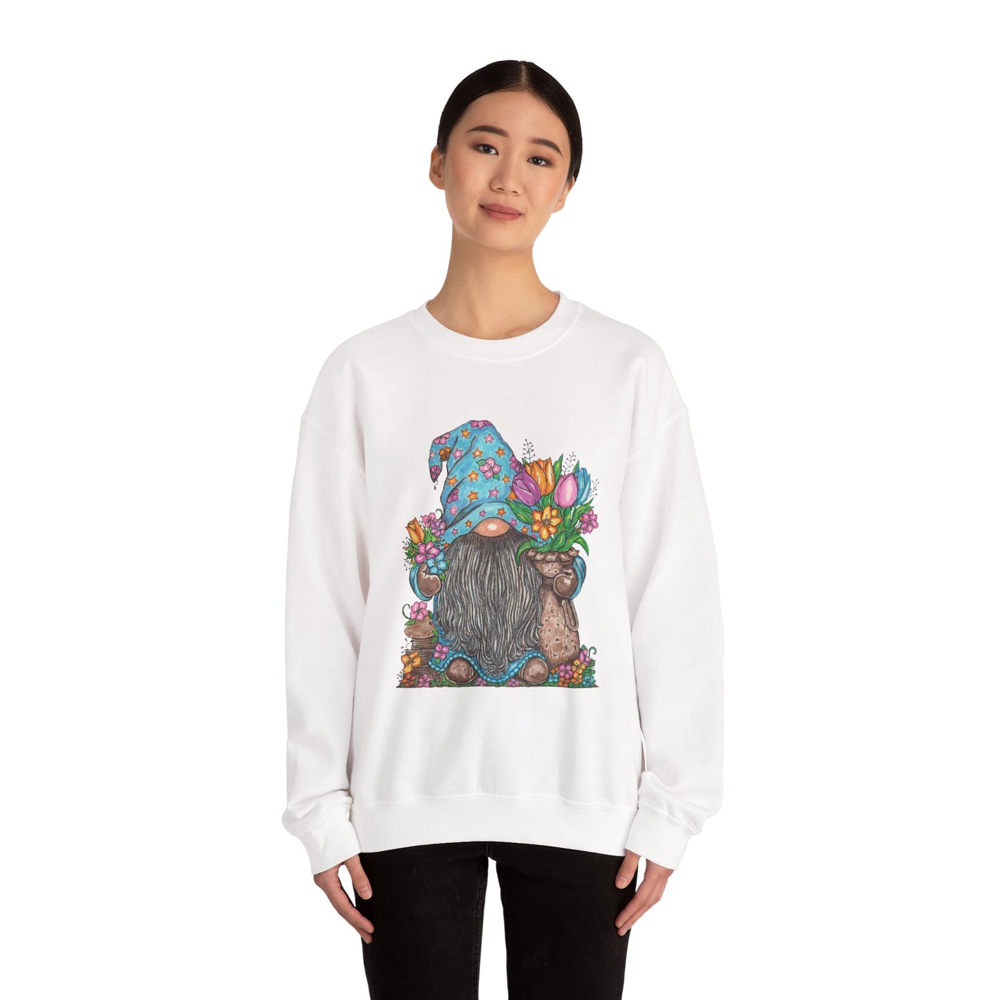 Gardening Gnome Unisex Heavy Blend™ Crewneck Sweatshirt