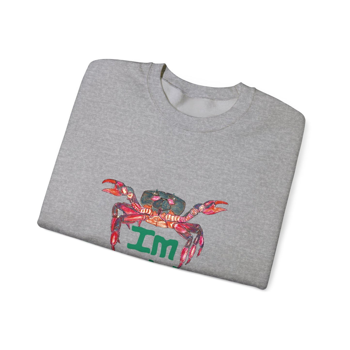 I'm Crabby Go Away Unisex Heavy Blend™ Crewneck Sweatshirt