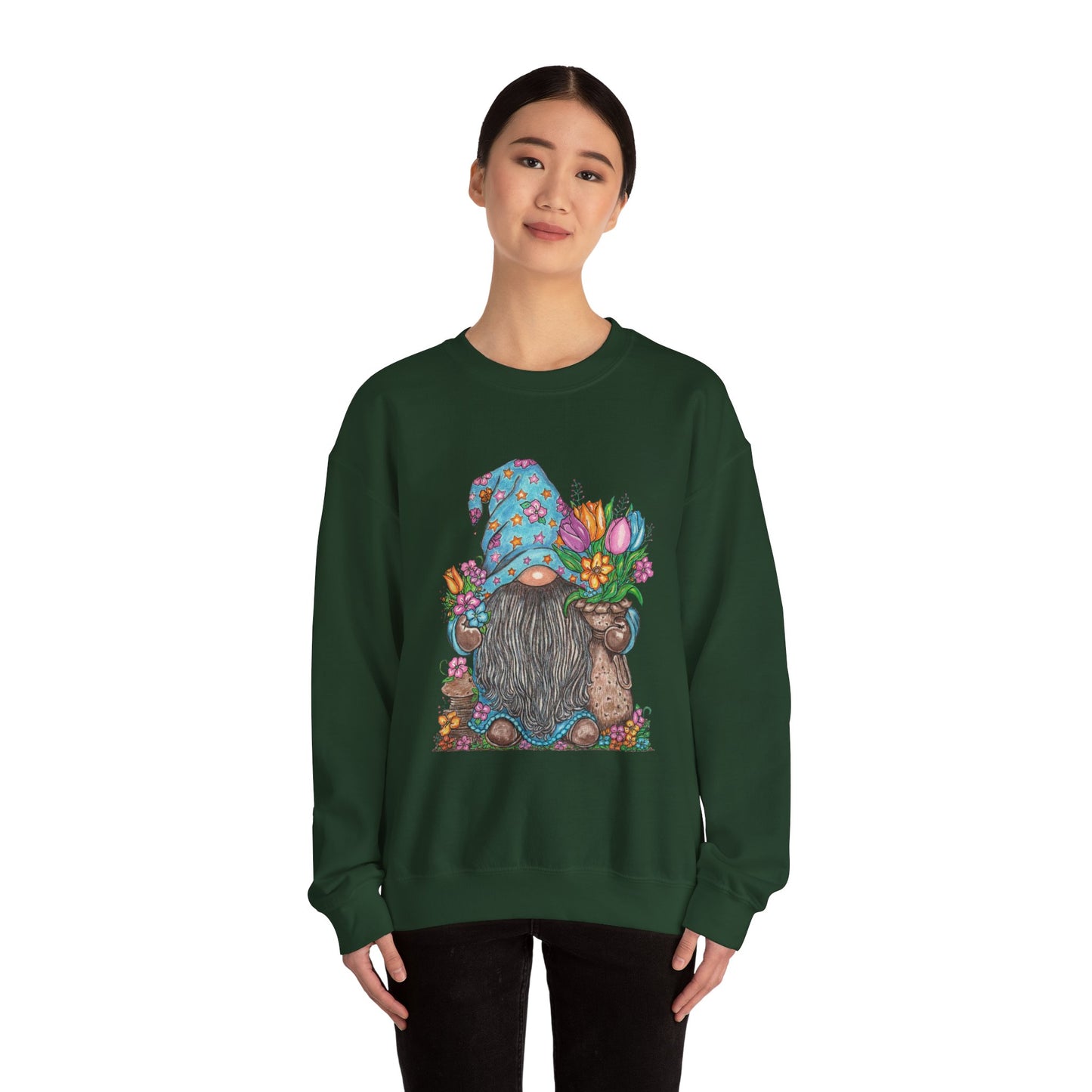 Gardening Gnome Unisex Heavy Blend™ Crewneck Sweatshirt