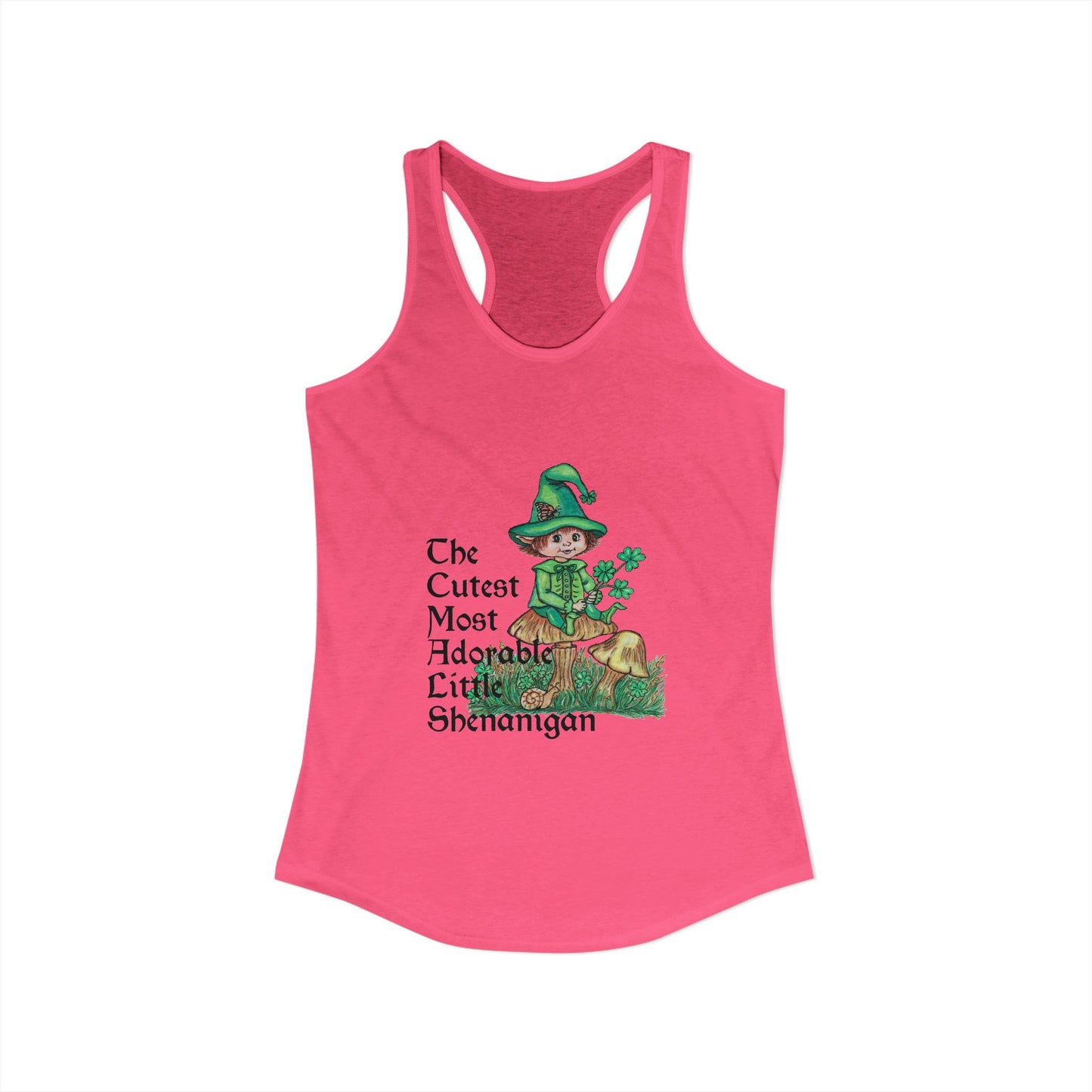 Cutest Leprechaun Women's Ideal Racerback Tank