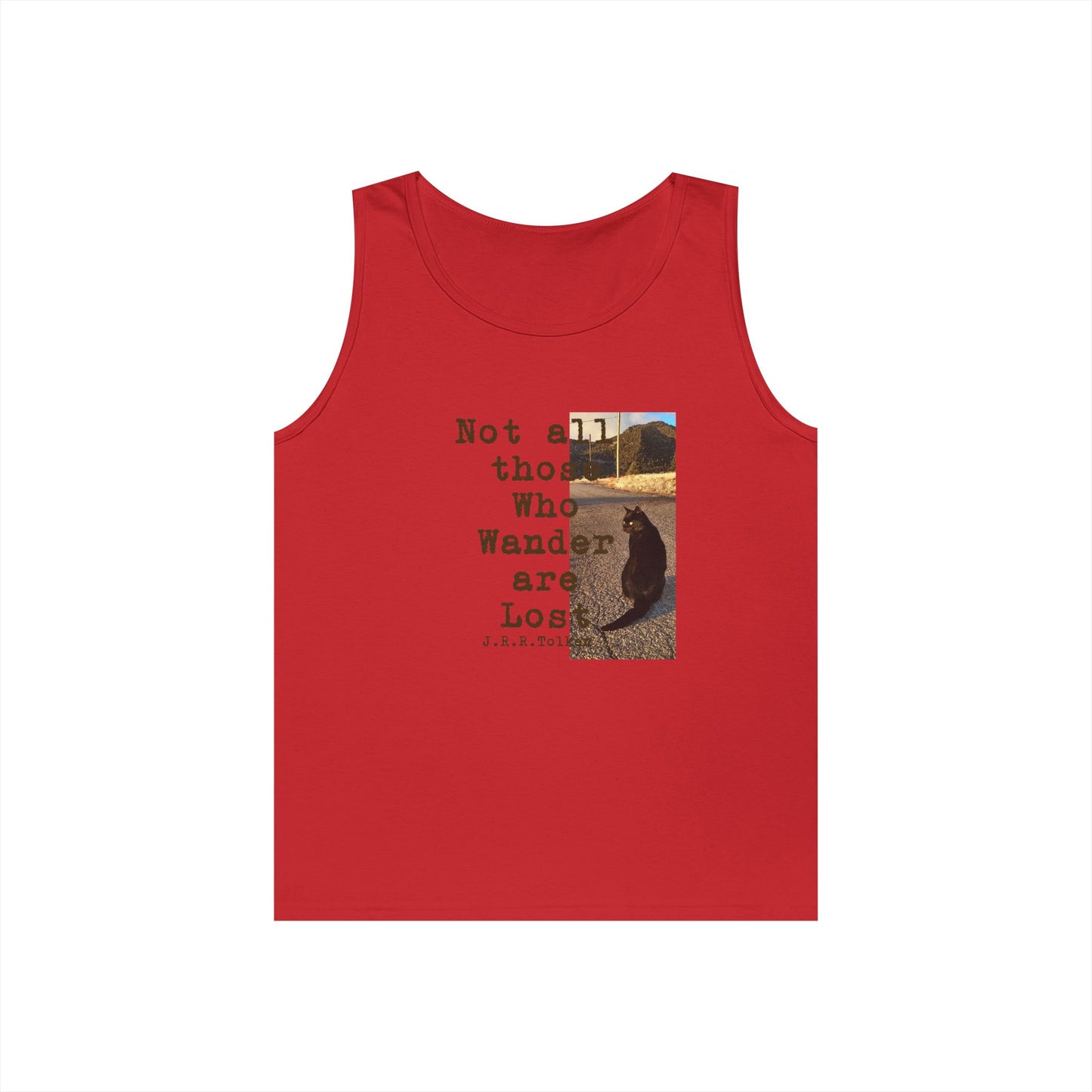 Wandering Kitty Unisex Heavy Cotton Tank Top