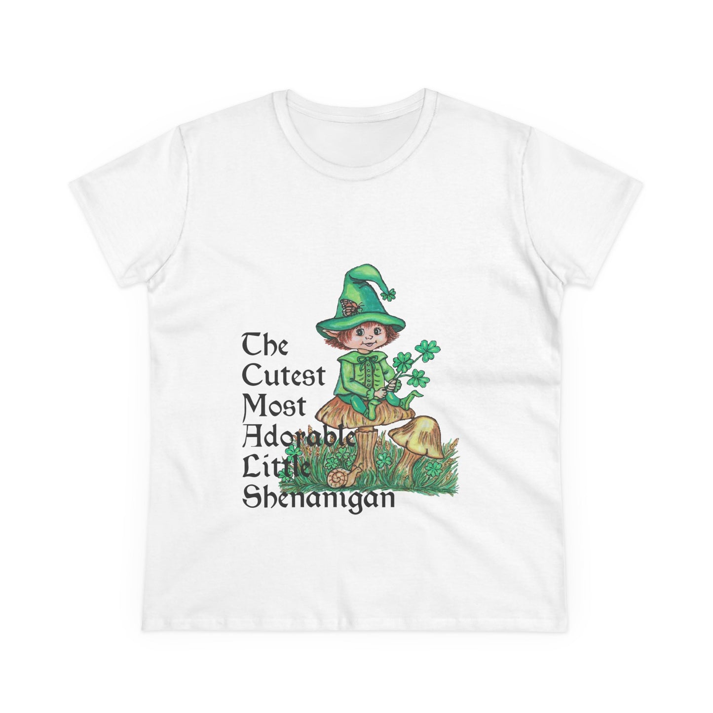 Cutest Leprechaun Women's Midweight Cotton Tee