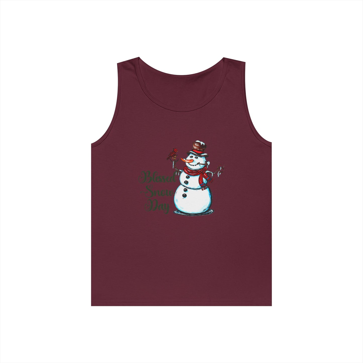 Blessed Snow Day Unisex Heavy Cotton Tank Top