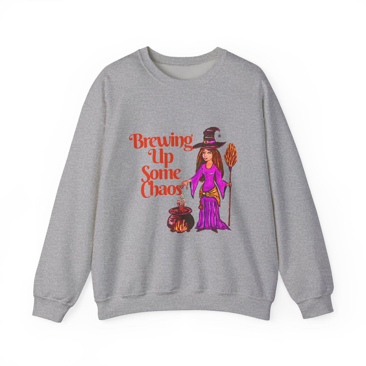 Brewing up some Chaos Unisex Heavy Blend™ Crewneck Sweatshirt