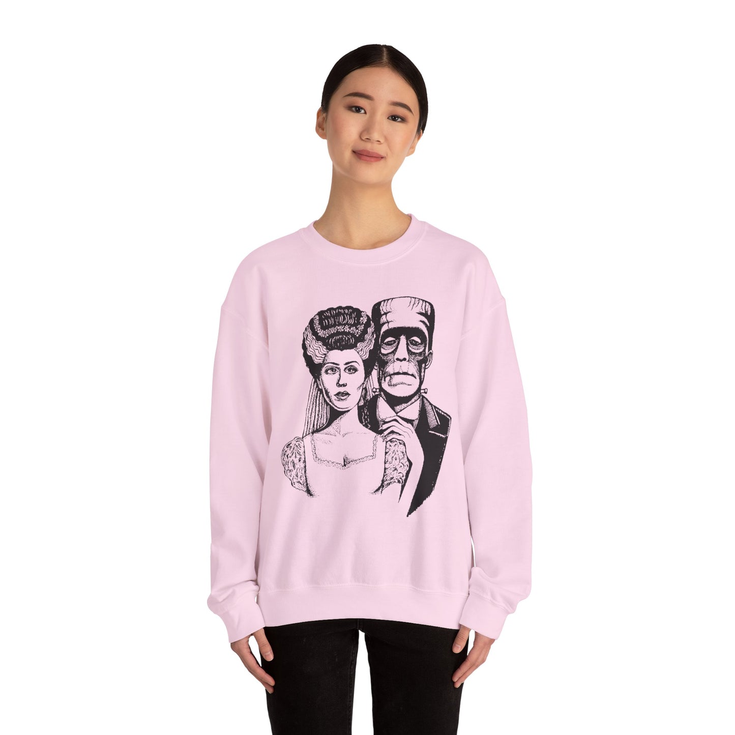 Frankenstein and Bride Unisex Heavy Blend™ Crewneck Sweatshirt