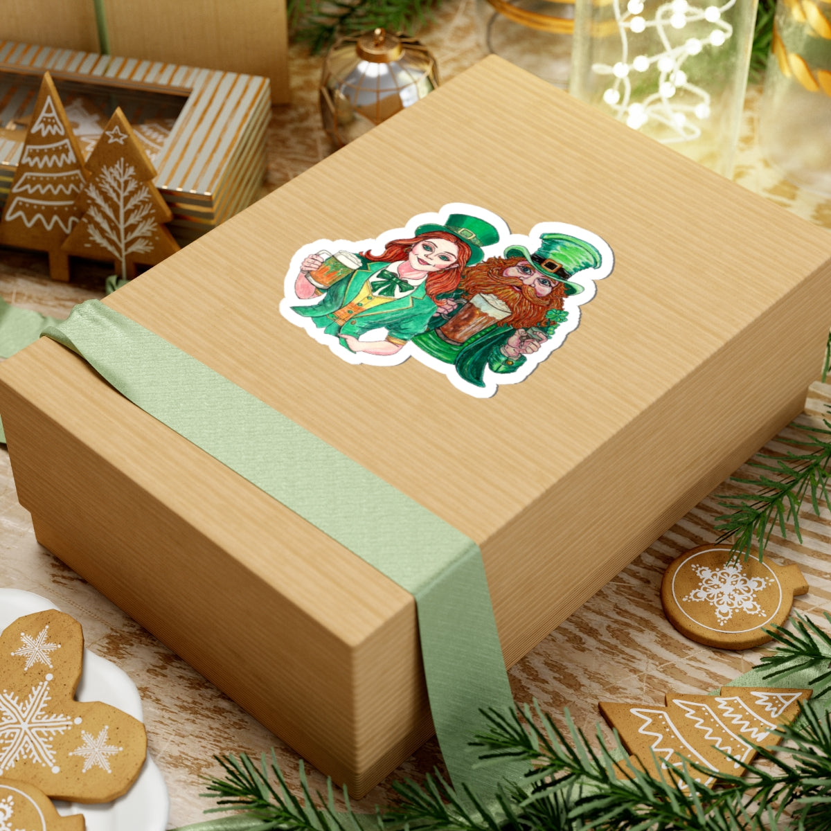 Leprechauns Kiss-Cut Stickers
