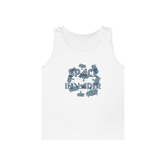 Space Invader Unisex Heavy Cotton Tank Top