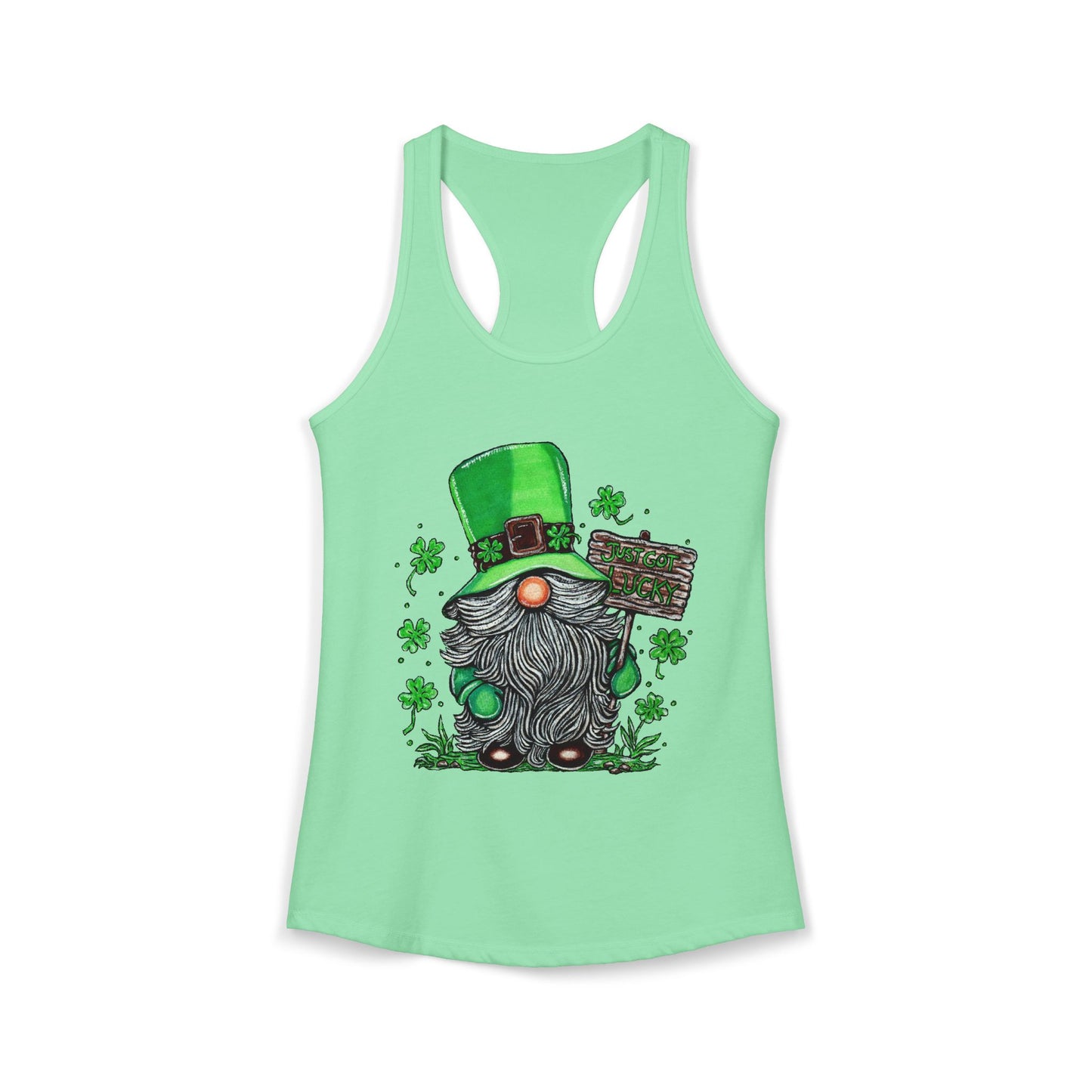 Gnomish Leprechaun Women's Ideal Racerback Tank