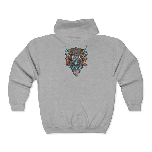 Triceratops Unisex Heavy Blend™ Full Zip Hooded Sweatshirt
