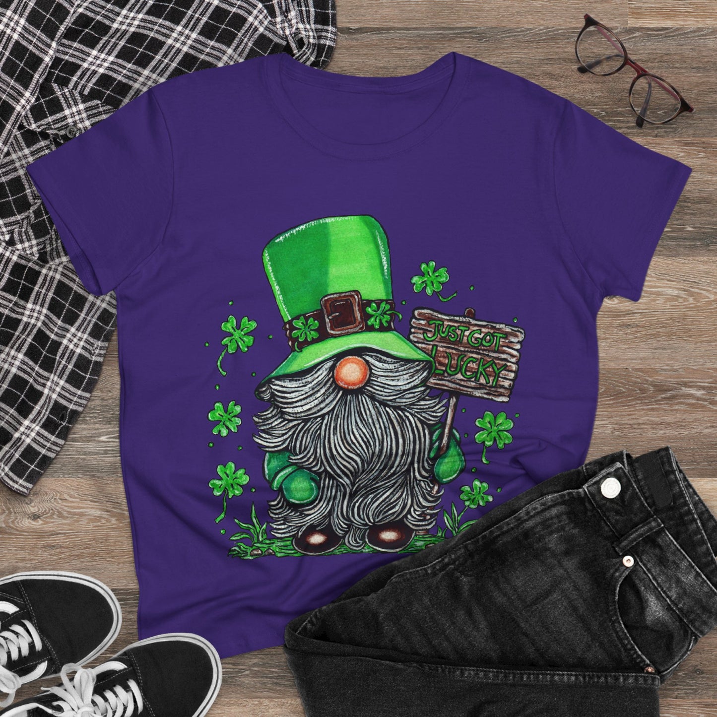 Gnomish Leprechaun Women's Midweight Cotton Tee