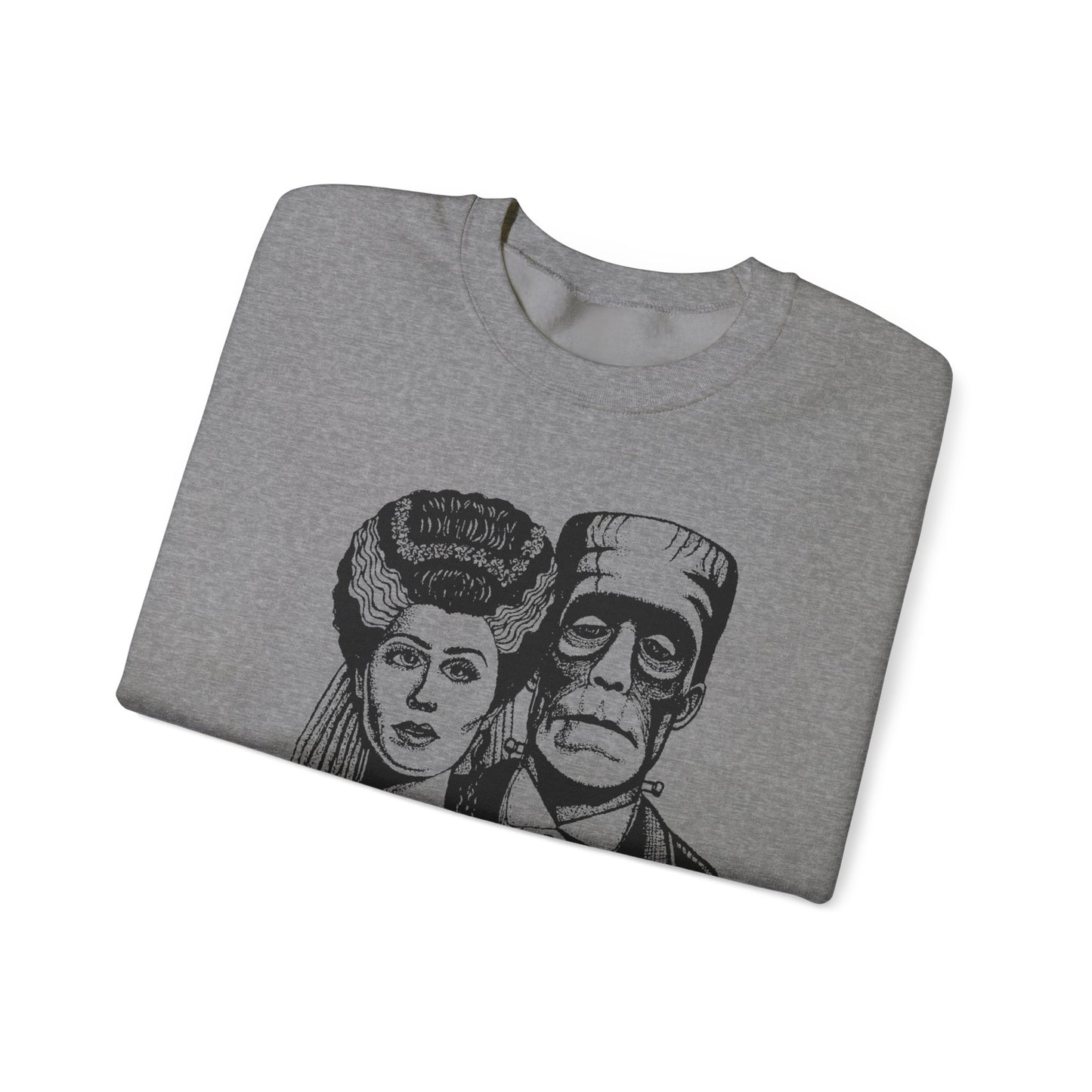 Frankenstein and Bride Unisex Heavy Blend™ Crewneck Sweatshirt
