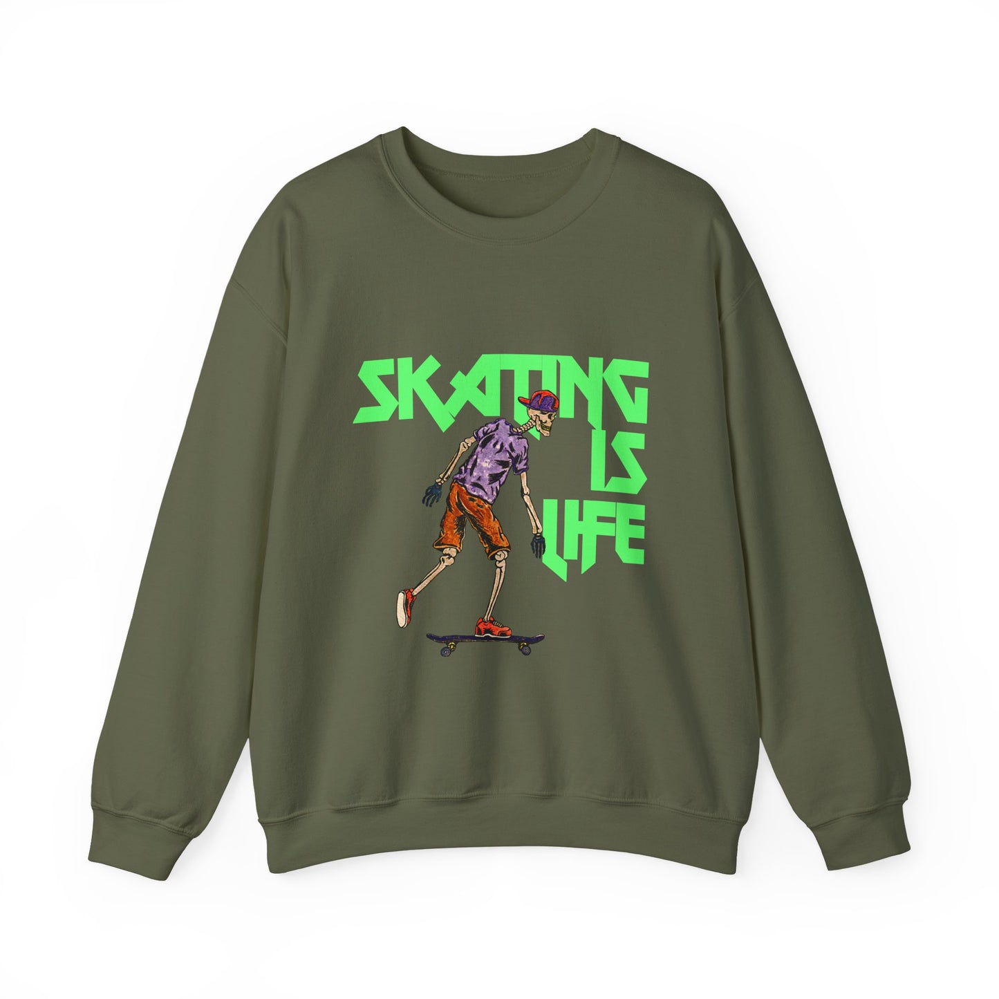 Skating is Life Unisex Heavy Blend™ Crewneck Sweatshirt