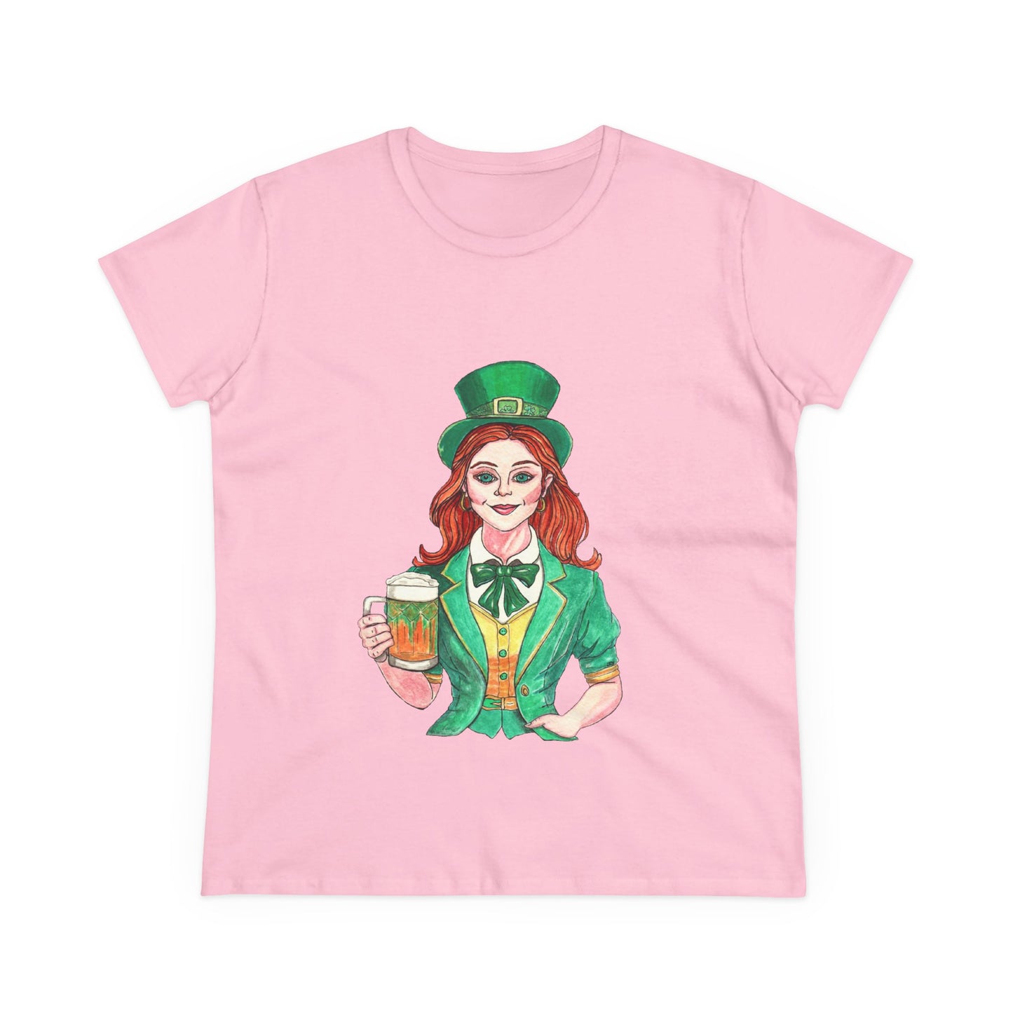 Paddy's Day Cheers Women's Midweight Cotton Tee