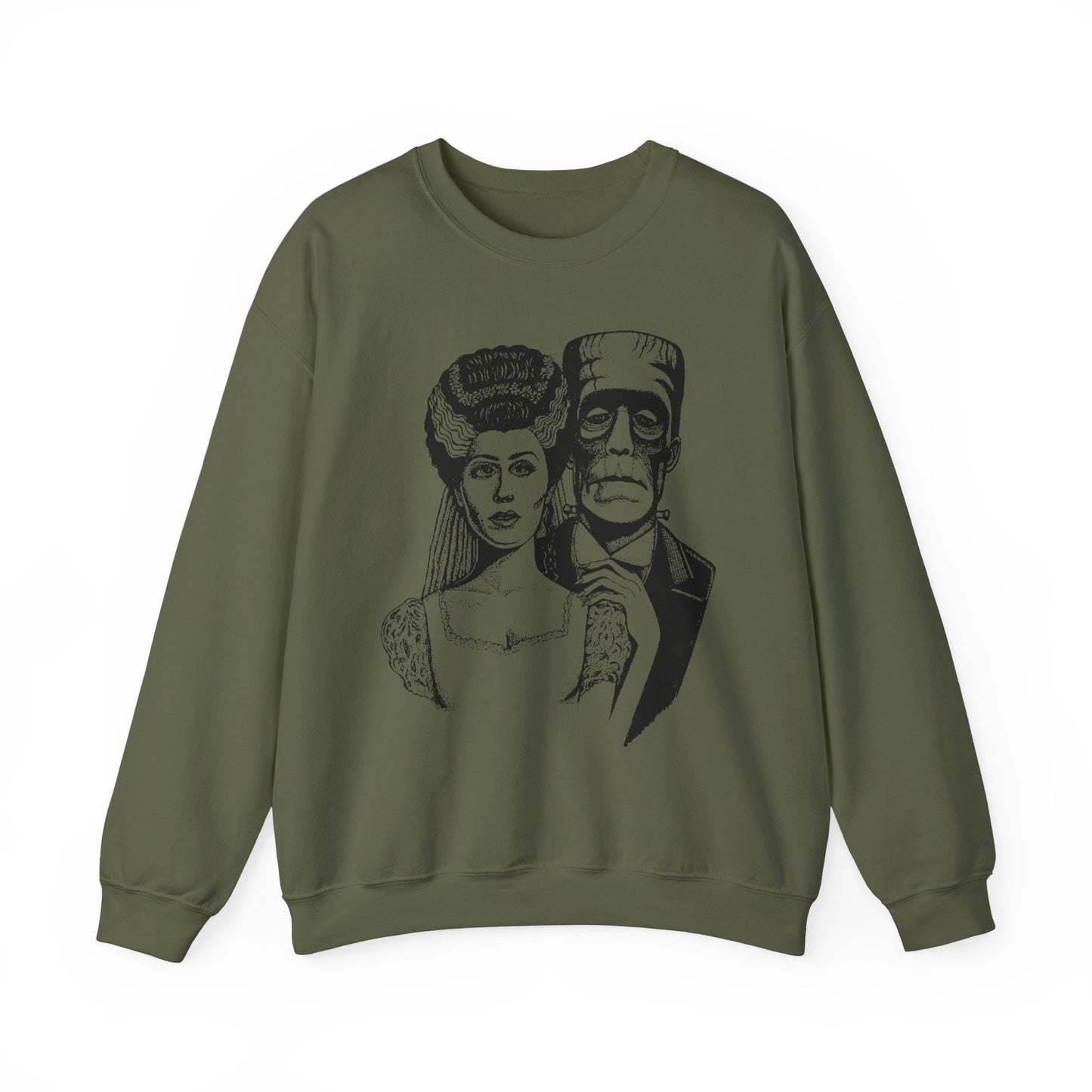 Frankenstein and Bride Unisex Heavy Blend™ Crewneck Sweatshirt