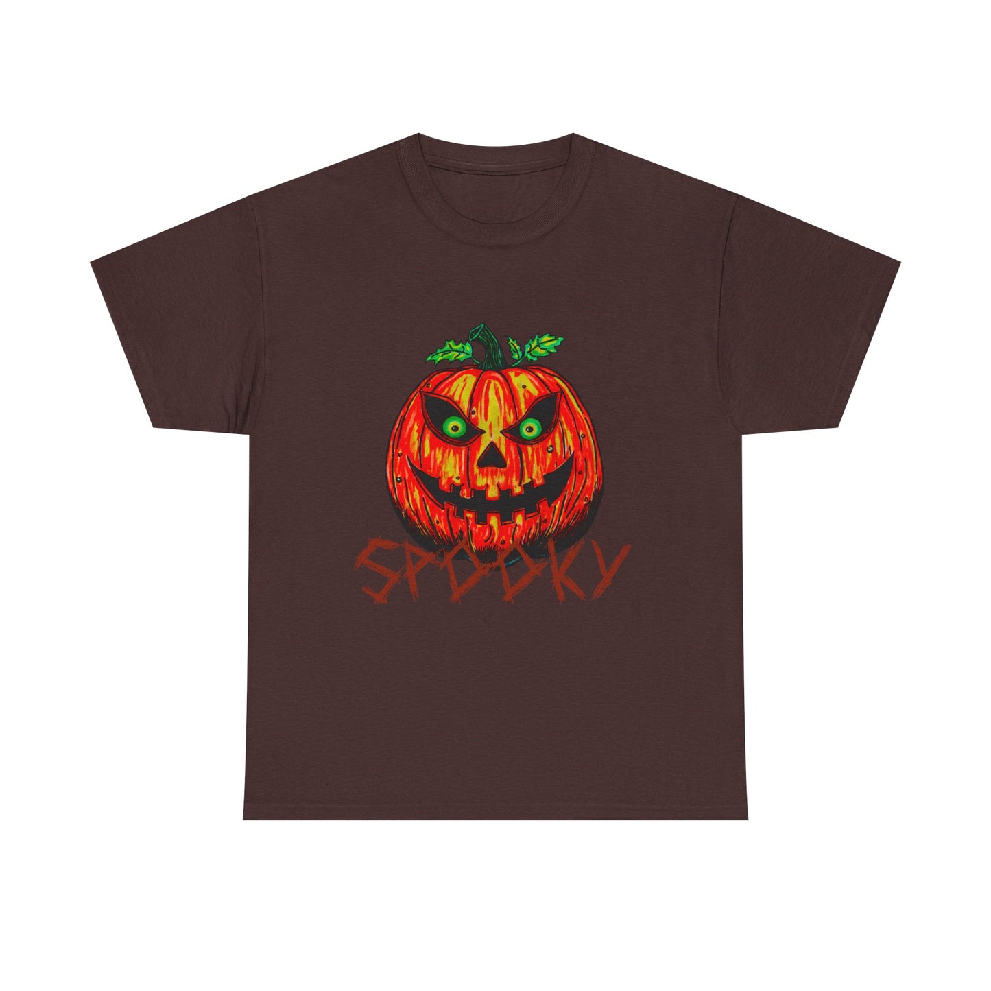 Spooky Jack-o-Lantern Unisex Heavy Cotton Tee