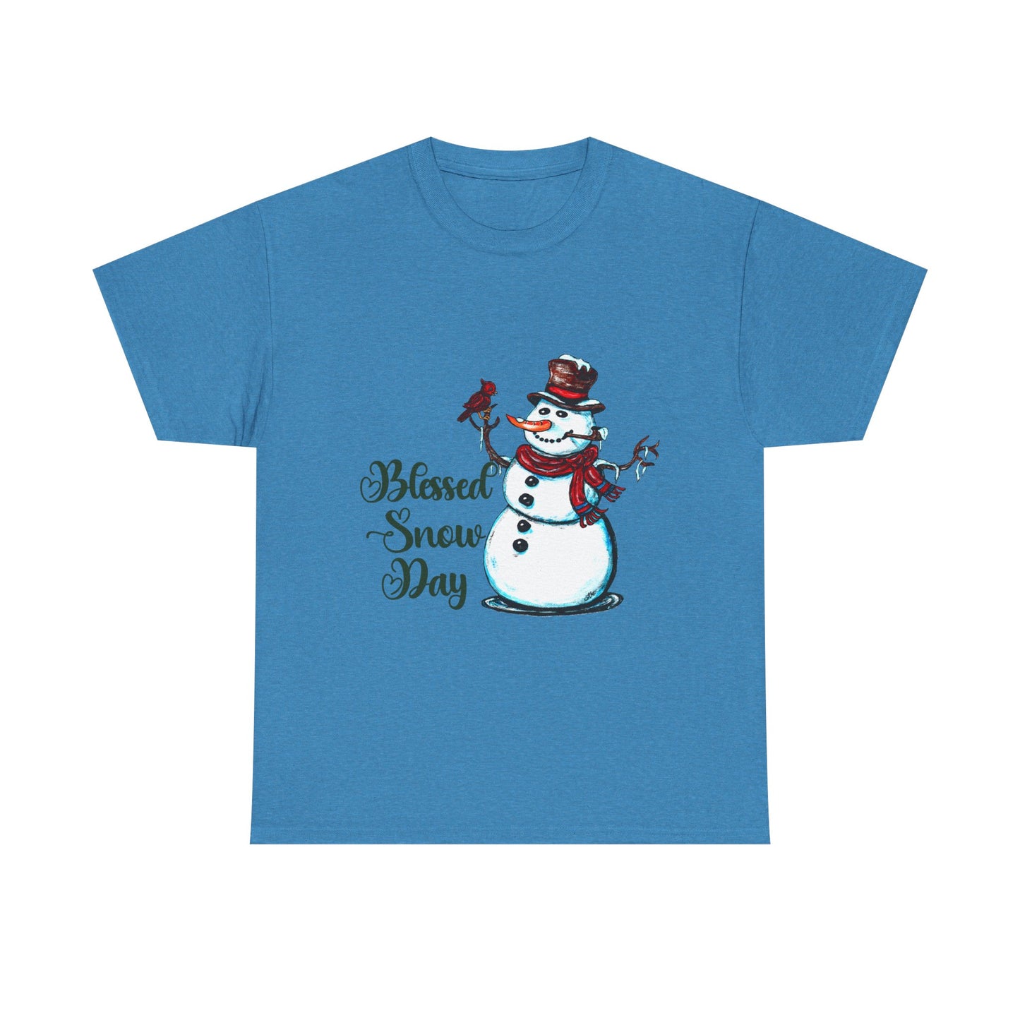 Blessed Snow Day Unisex Heavy Cotton Tee
