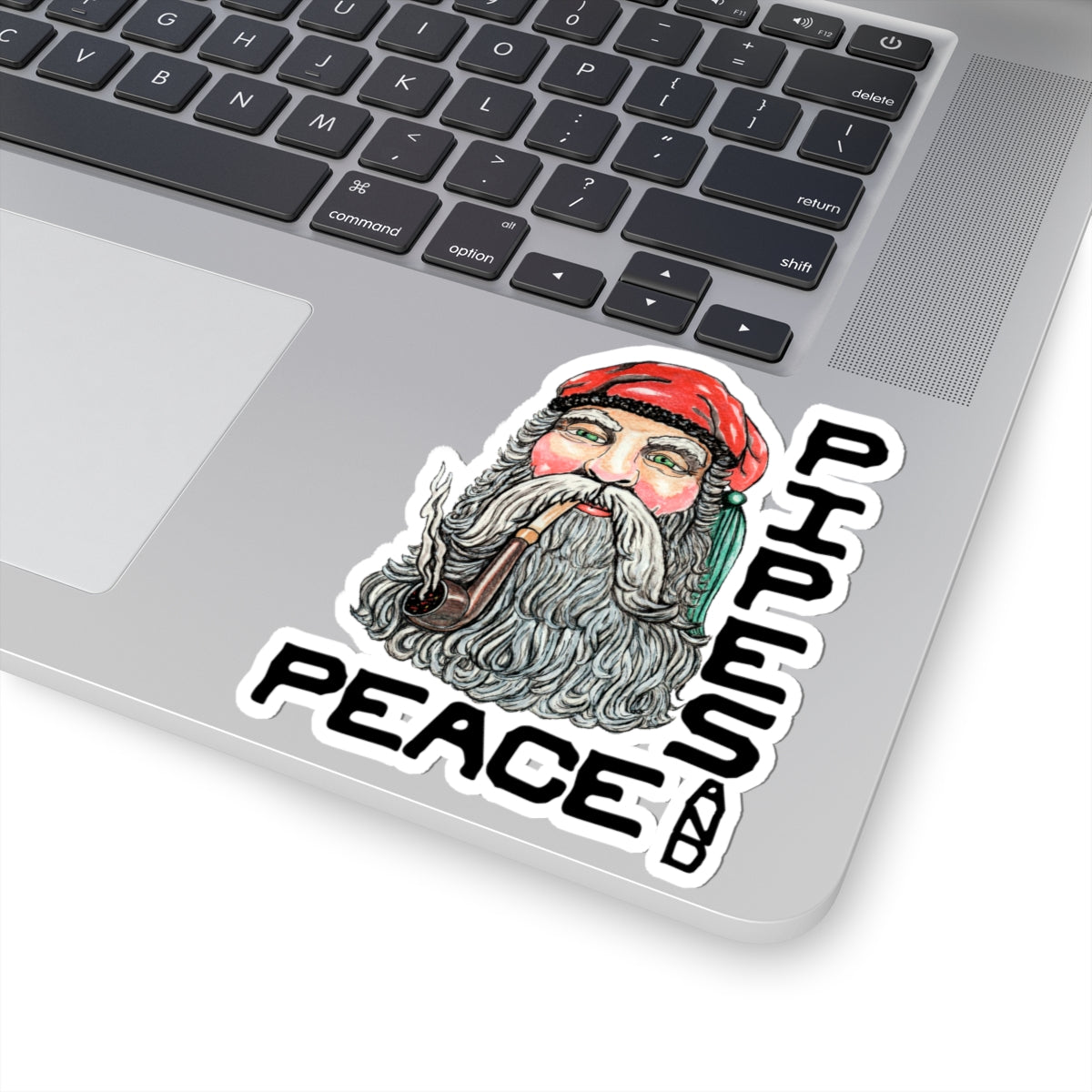 Pipes and Peace Kiss-Cut Stickers