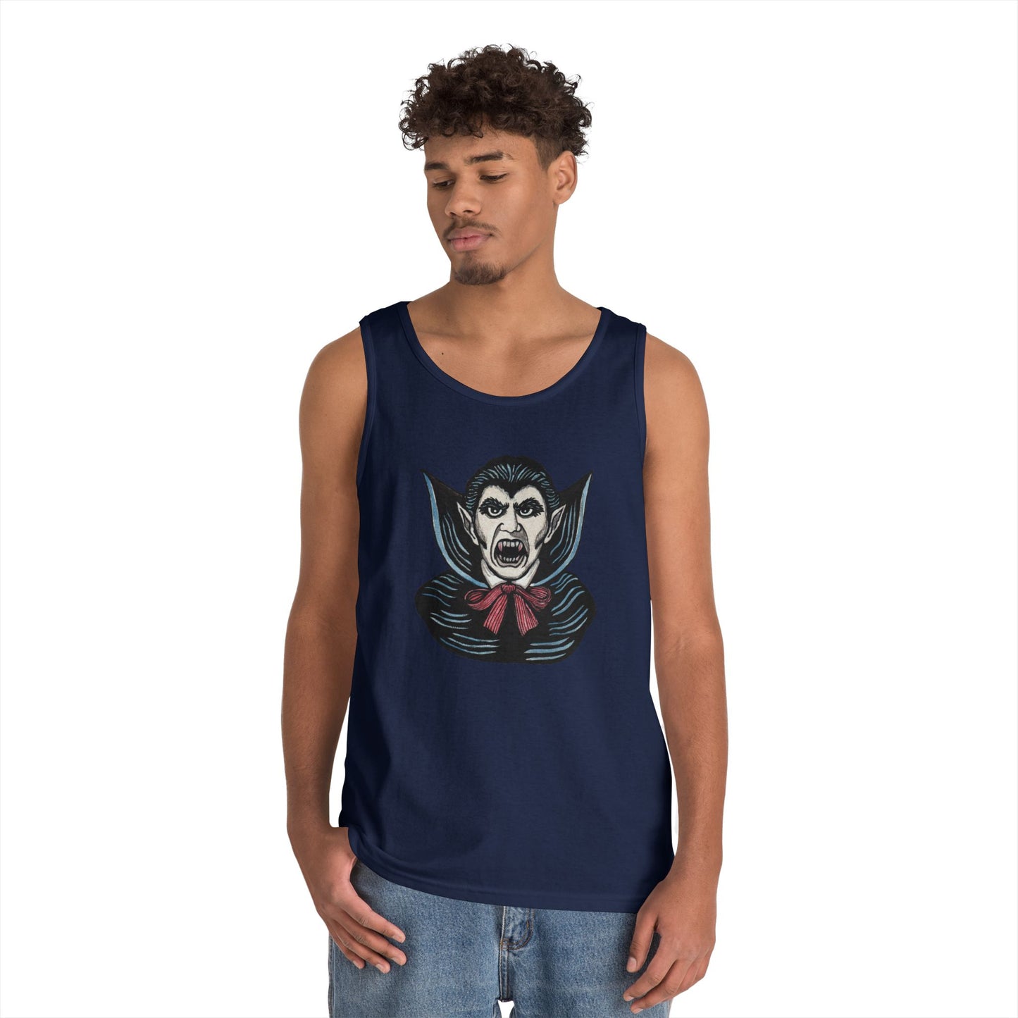 Dracula Unisex Heavy Cotton Tank Top