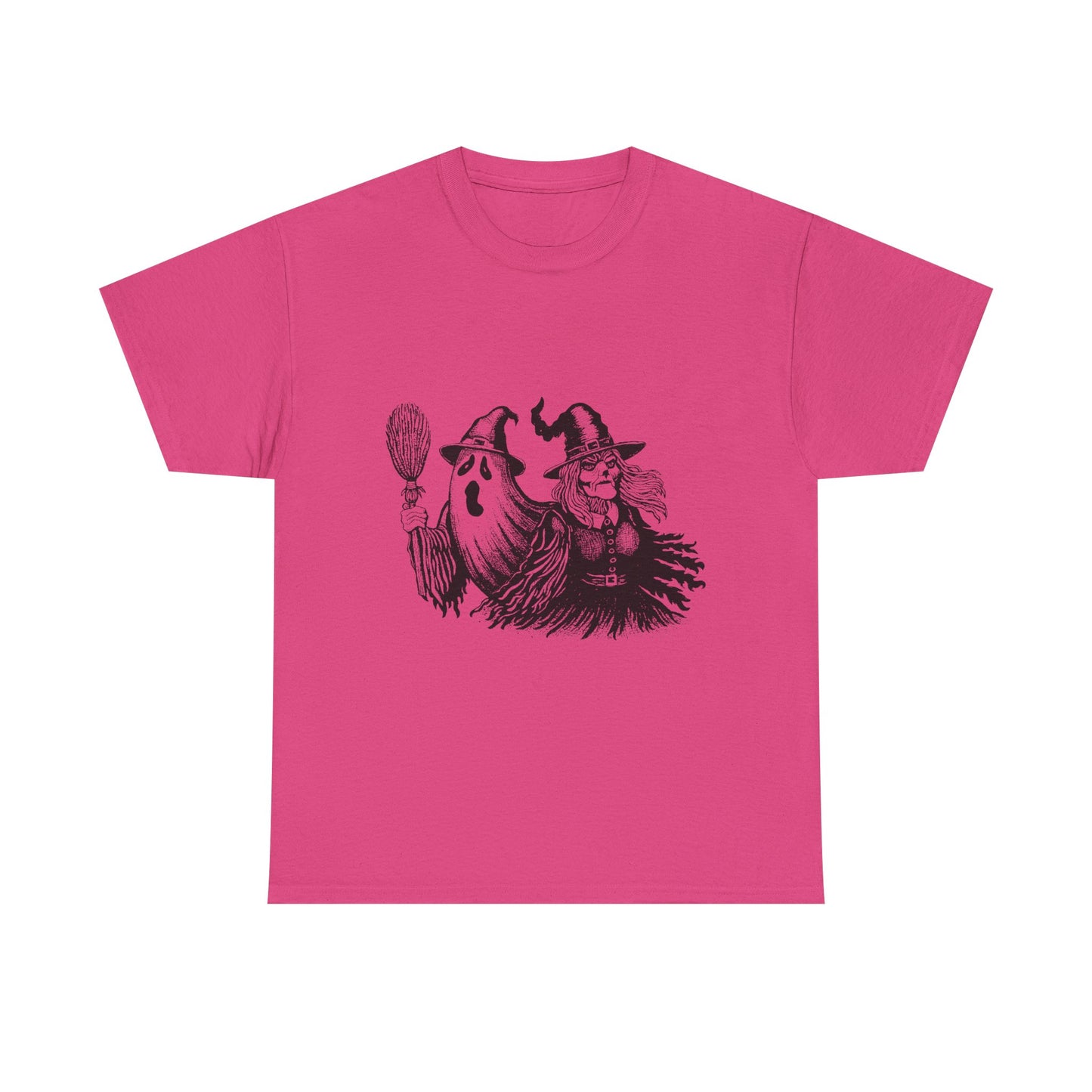 Ghost and Witch Unisex Heavy Cotton Tee