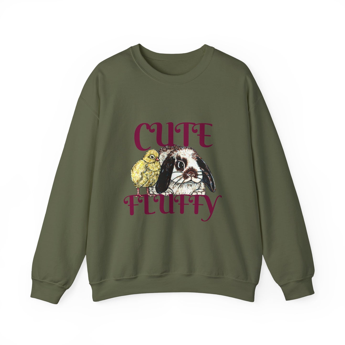 Cute and Fluffy Unisex Heavy Blend™ Crewneck Sweatshirt