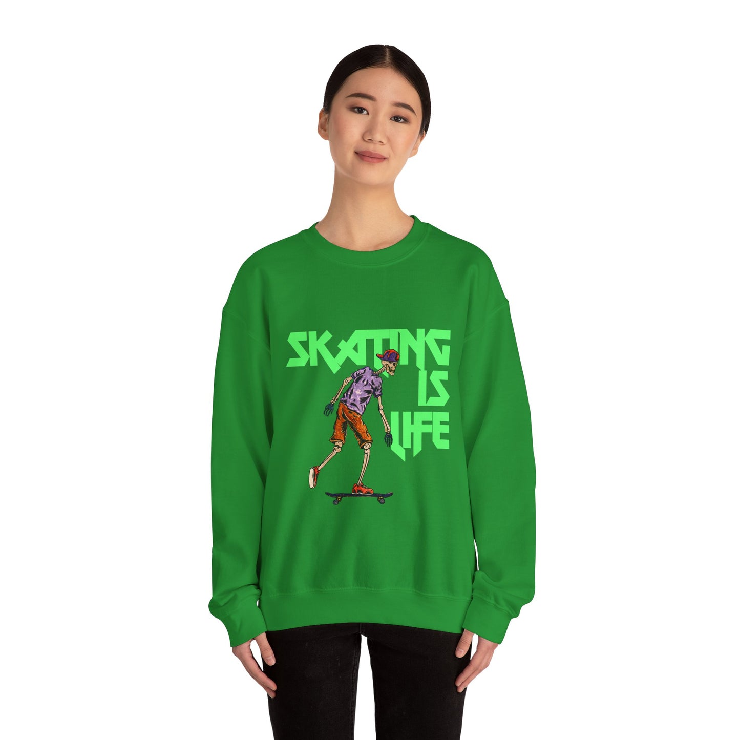 Skating is Life Unisex Heavy Blend™ Crewneck Sweatshirt