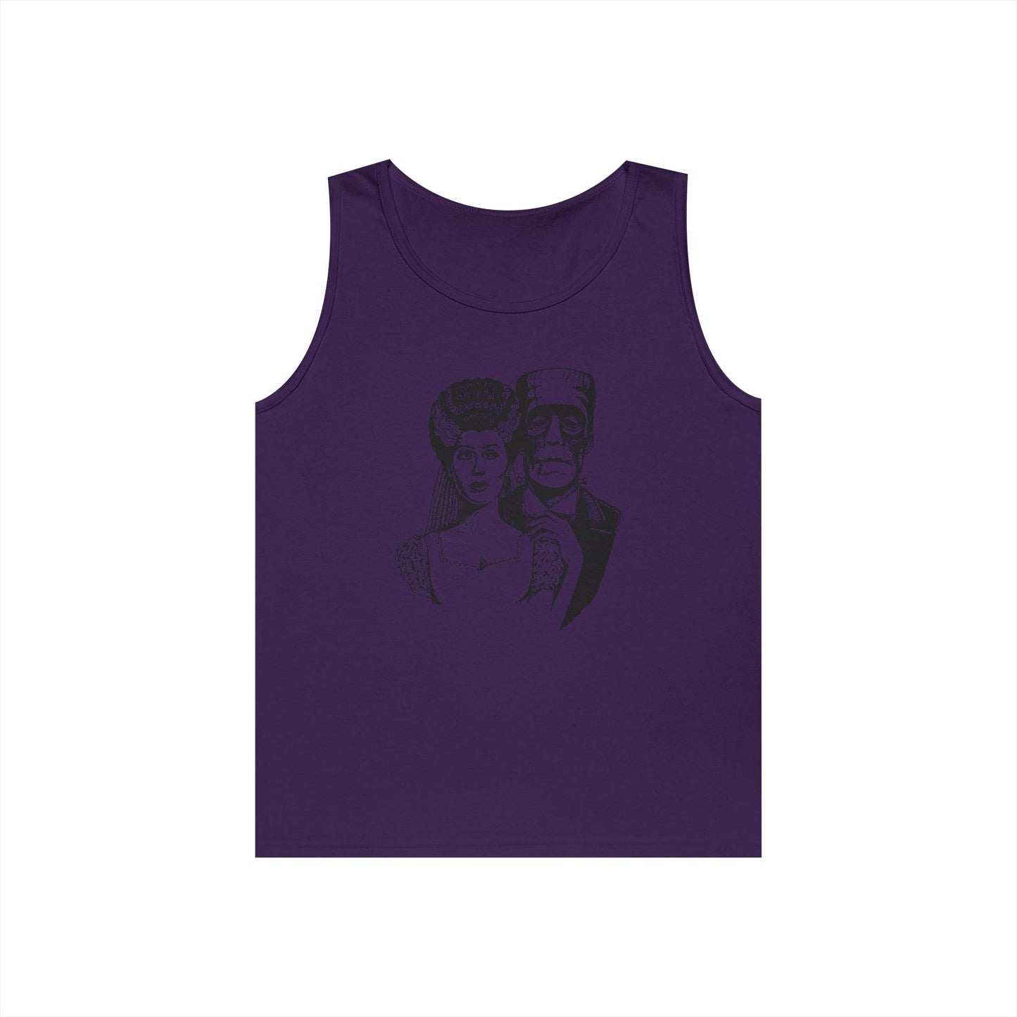Frankenstein and Bride Unisex Heavy Cotton Tank Top