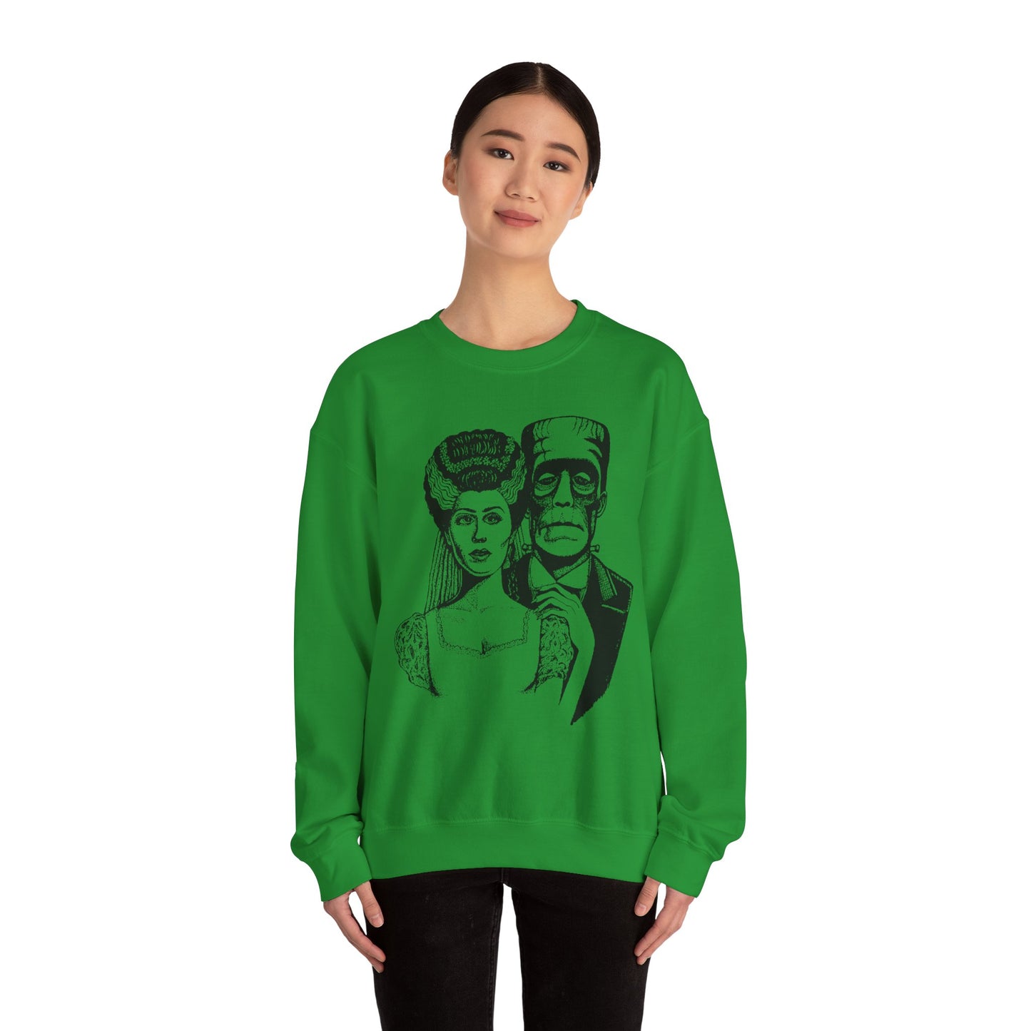 Frankenstein and Bride Unisex Heavy Blend™ Crewneck Sweatshirt