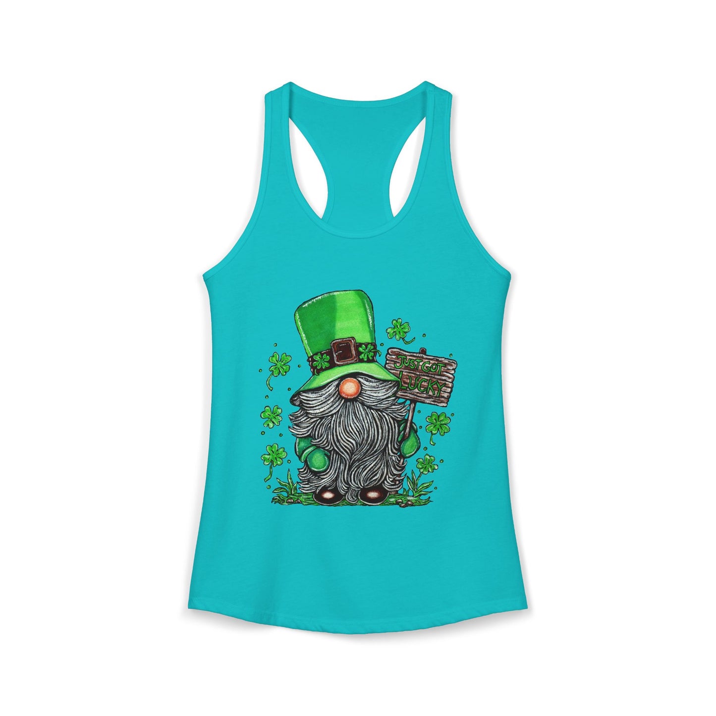 Gnomish Leprechaun Women's Ideal Racerback Tank