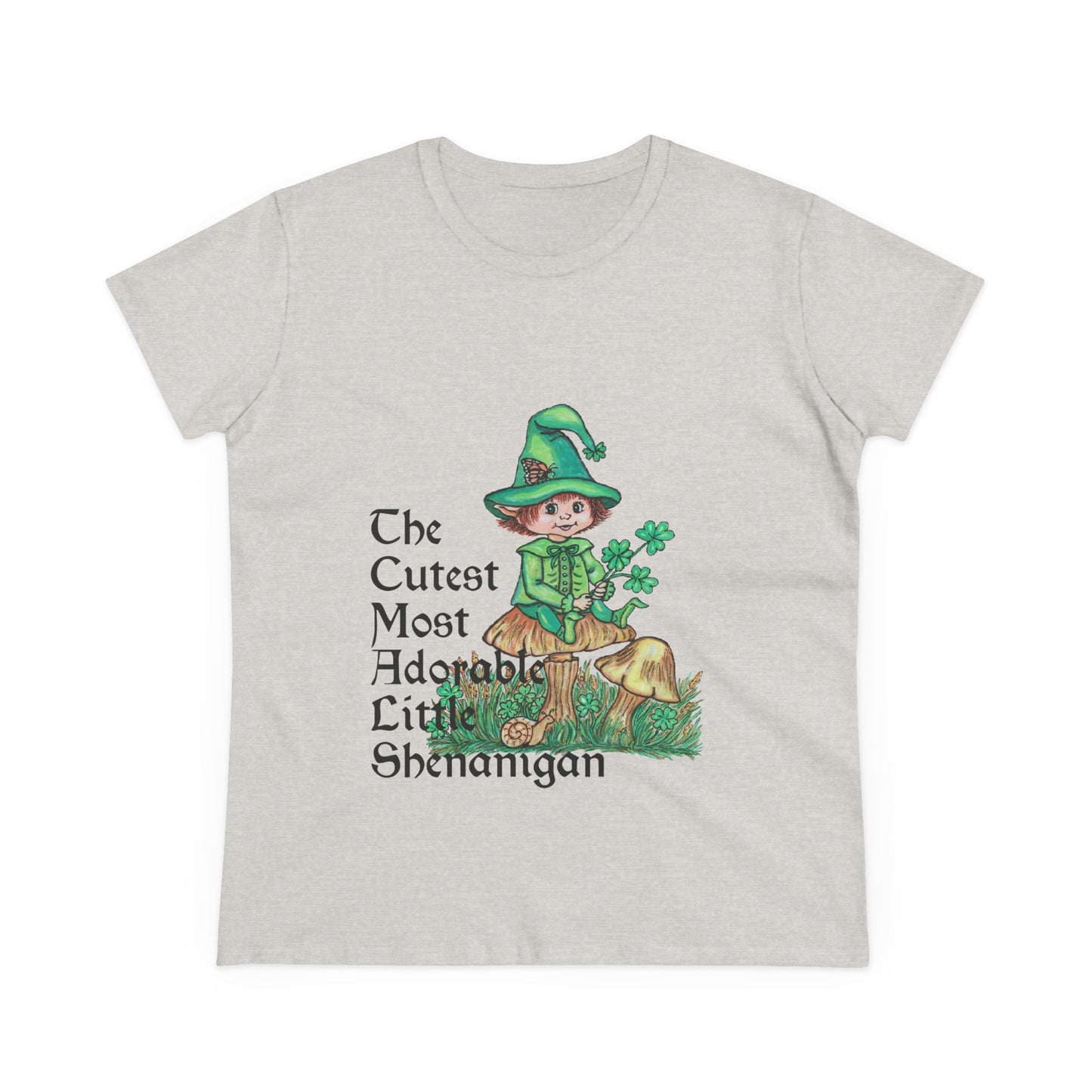 Cutest Leprechaun Women's Midweight Cotton Tee