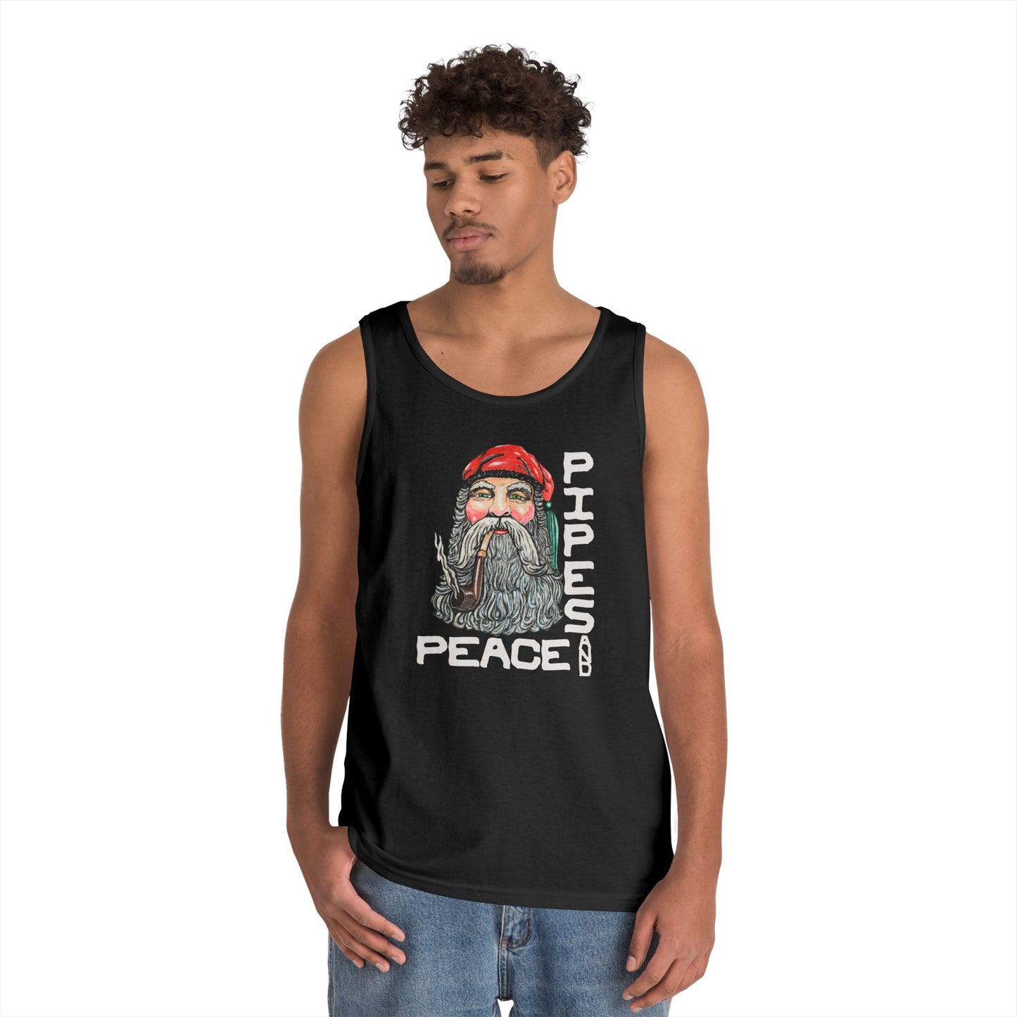 Pipes and Peace Unisex Heavy Cotton Tank Top