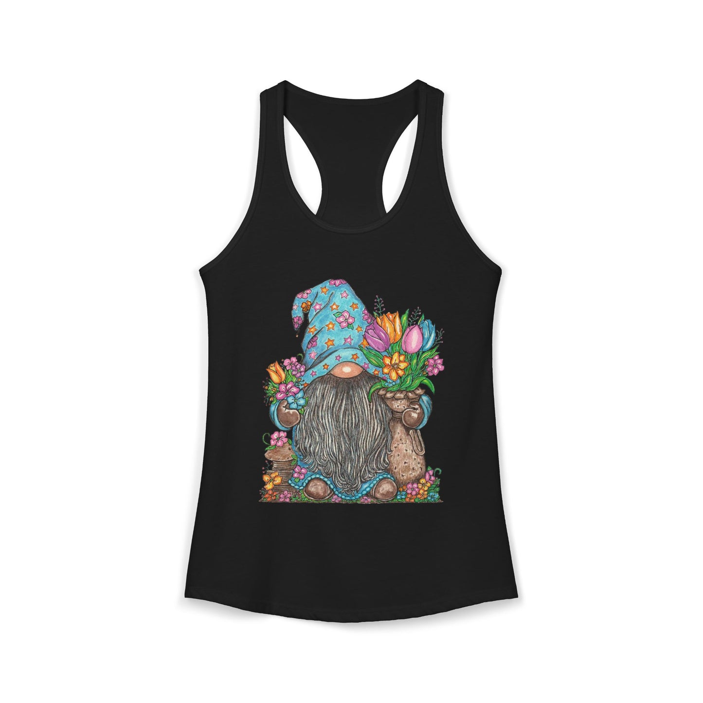 Gardening Gnome Women's Ideal Racerback Tank