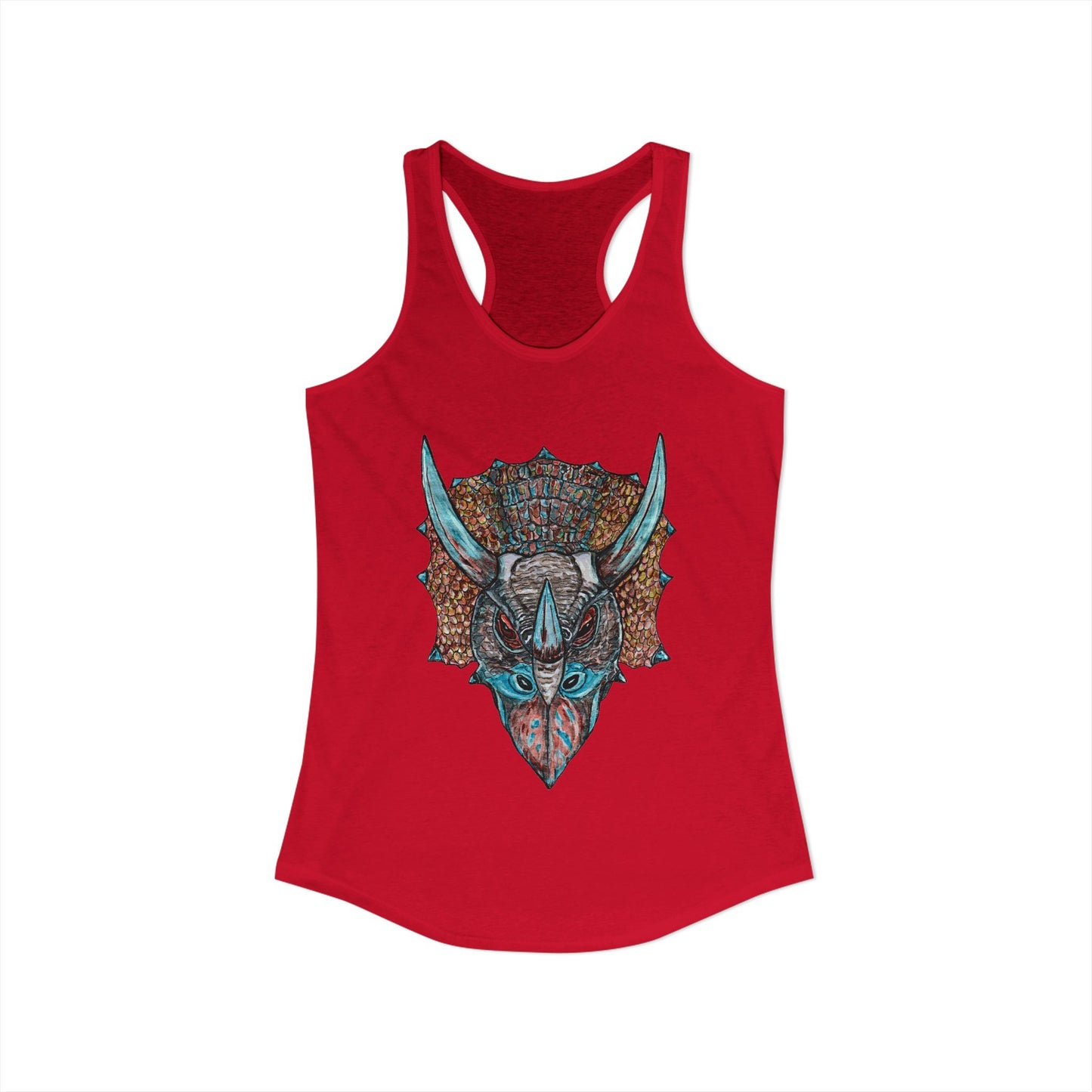 Triceratops Women's Ideal Racerback Tank