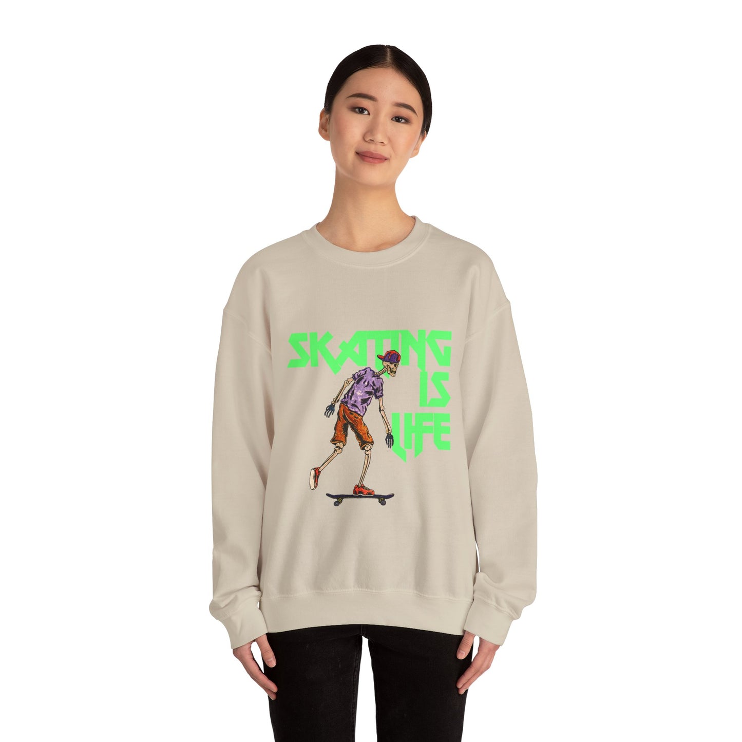 Skating is Life Unisex Heavy Blend™ Crewneck Sweatshirt