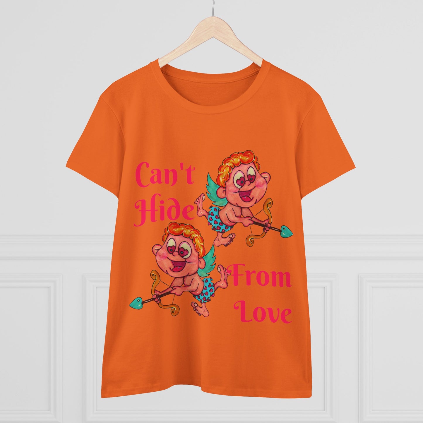 Can't Hide From Love Women's Midweight Cotton Tee