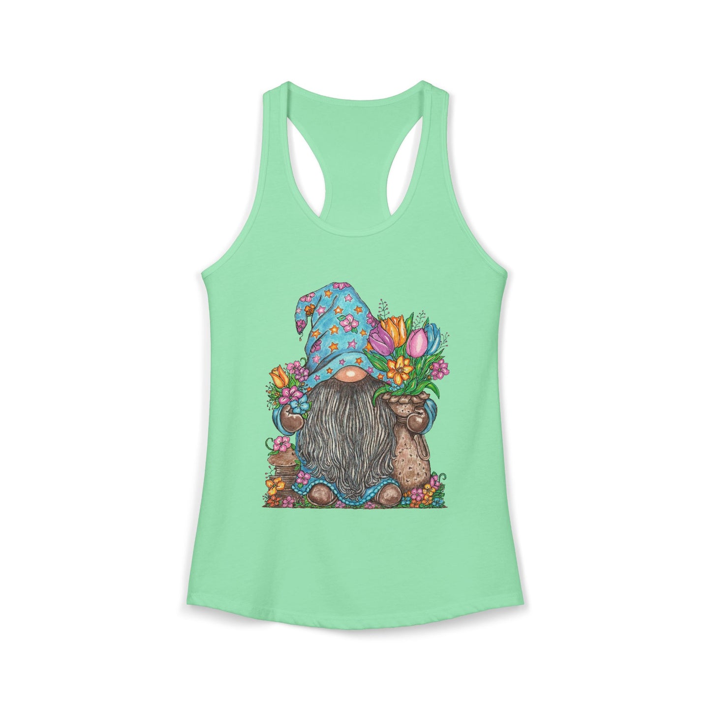 Gardening Gnome Women's Ideal Racerback Tank