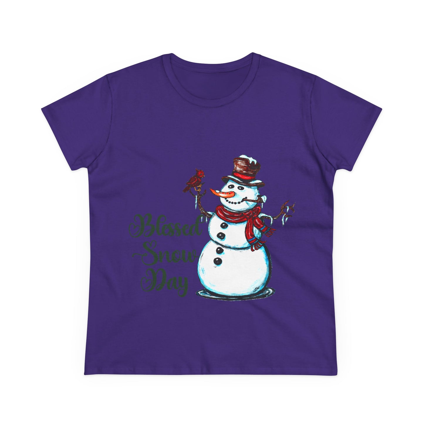 Blessed Snow Day Women's Midweight Cotton Tee