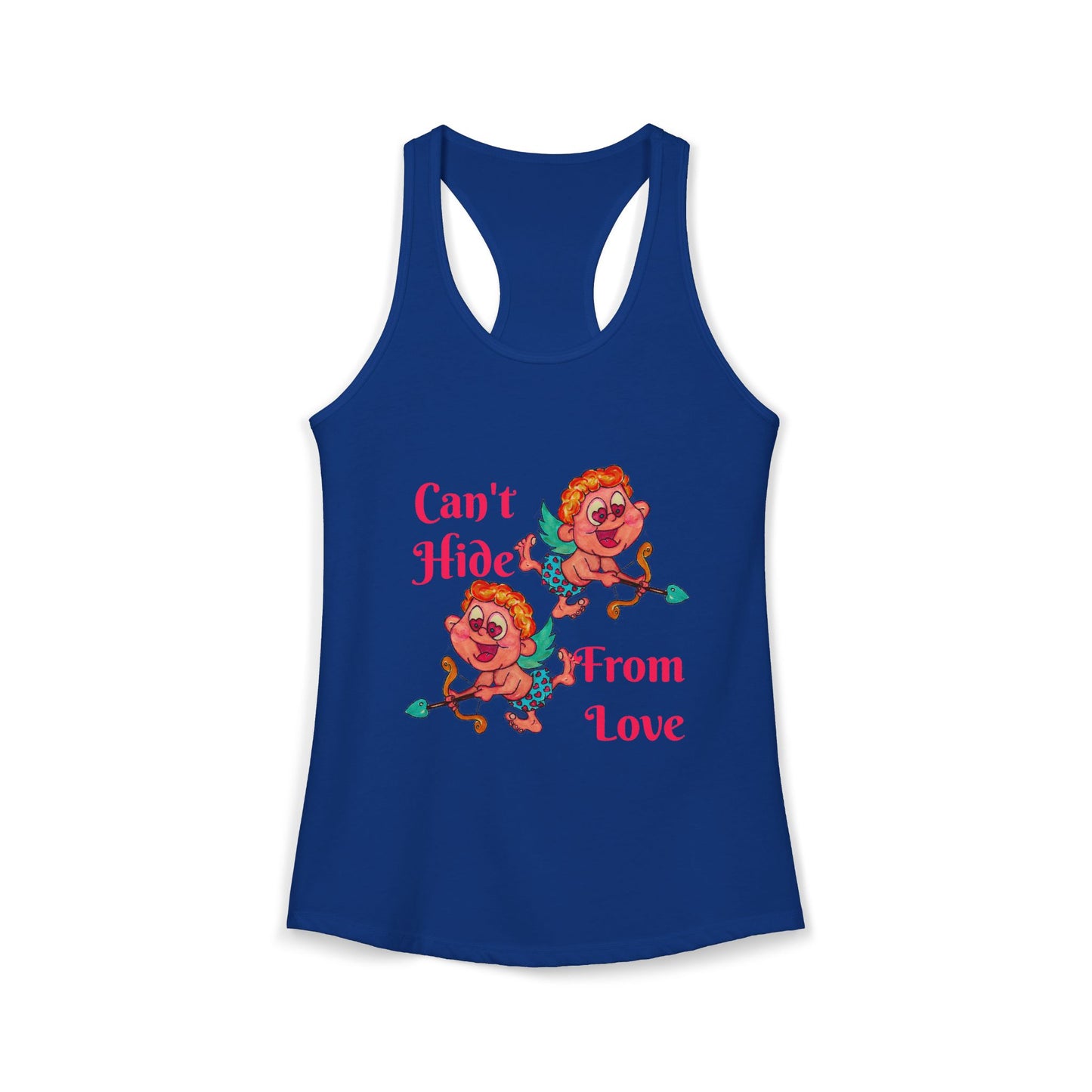 Can't Hide From Love Women's Ideal Racerback Tank