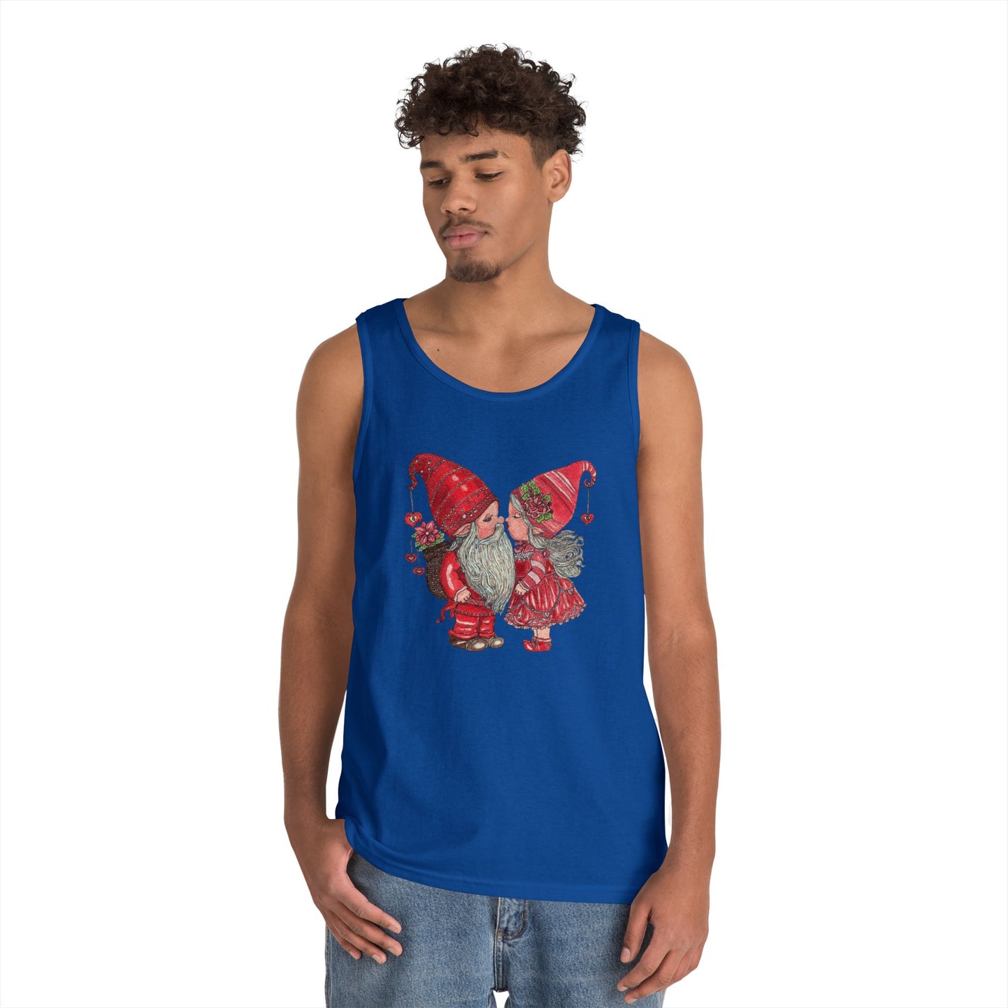 Gnome Lovers Unisex Heavy Cotton Tank Top