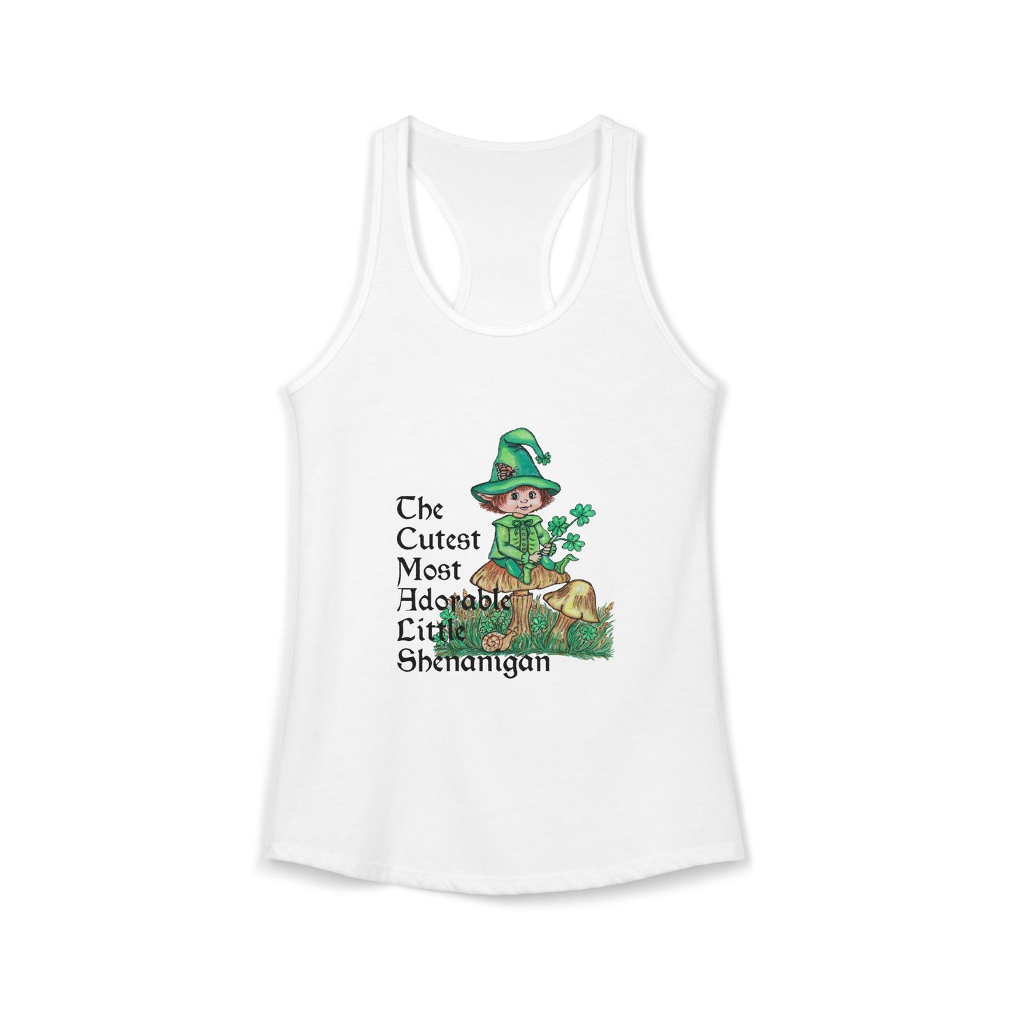 Cutest Leprechaun Women's Ideal Racerback Tank