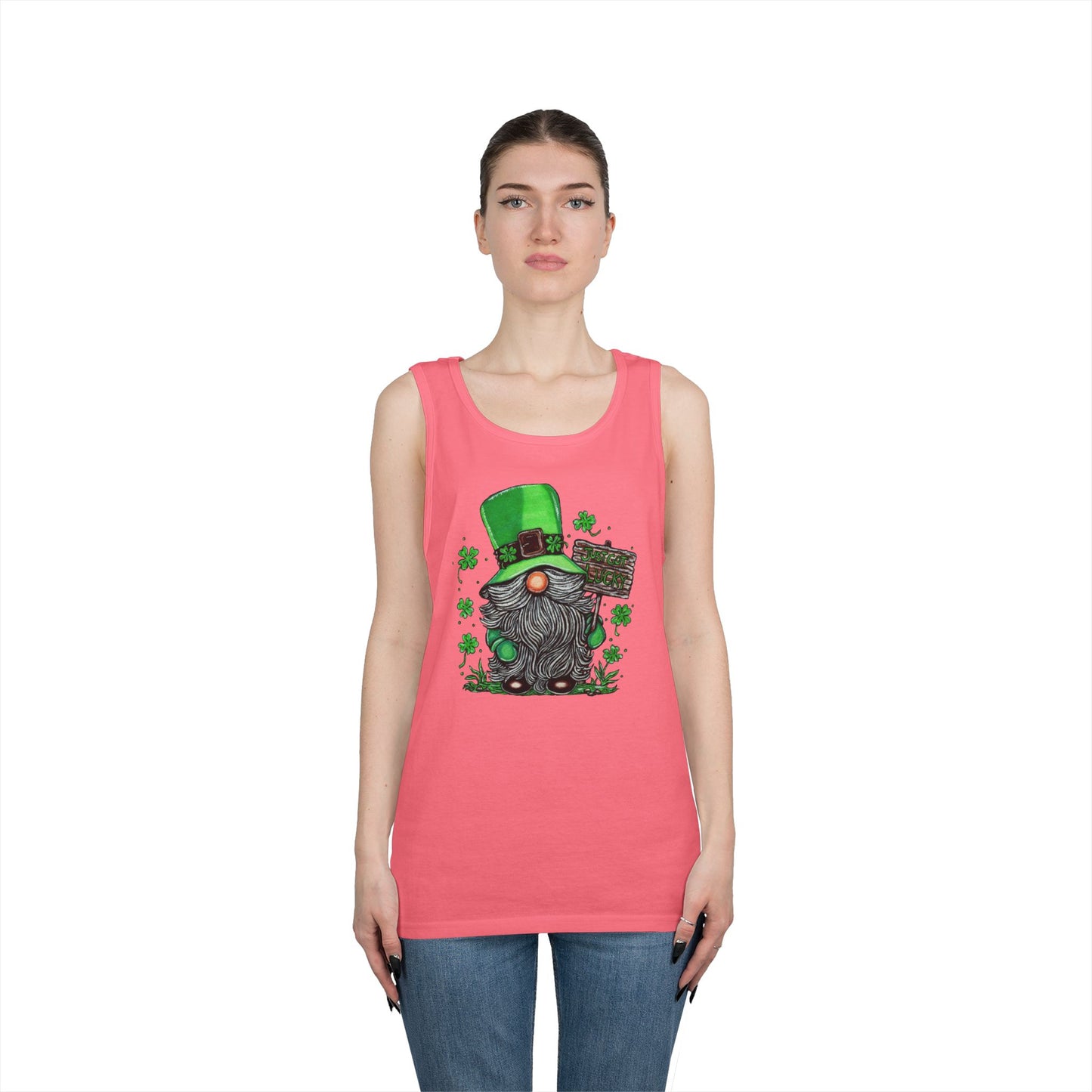 Gnomish Leprechaun Unisex Heavy Cotton Tank Top