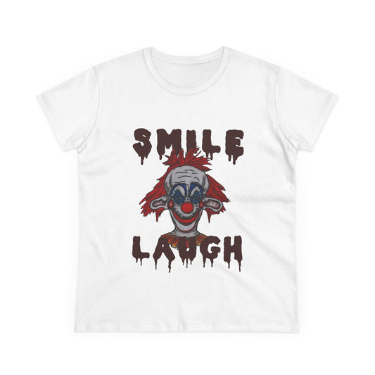 Smile, Laugh Women's Midweight Cotton Tee